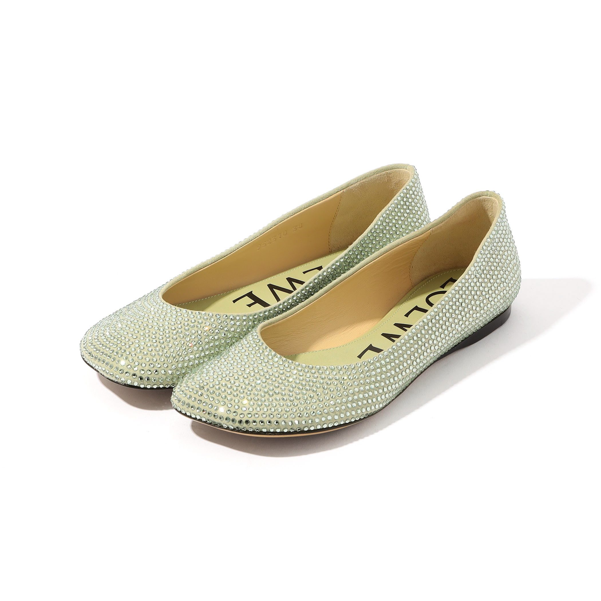 LOEWE LOEWE TOY STRASS ラインストーン バレエシューズ