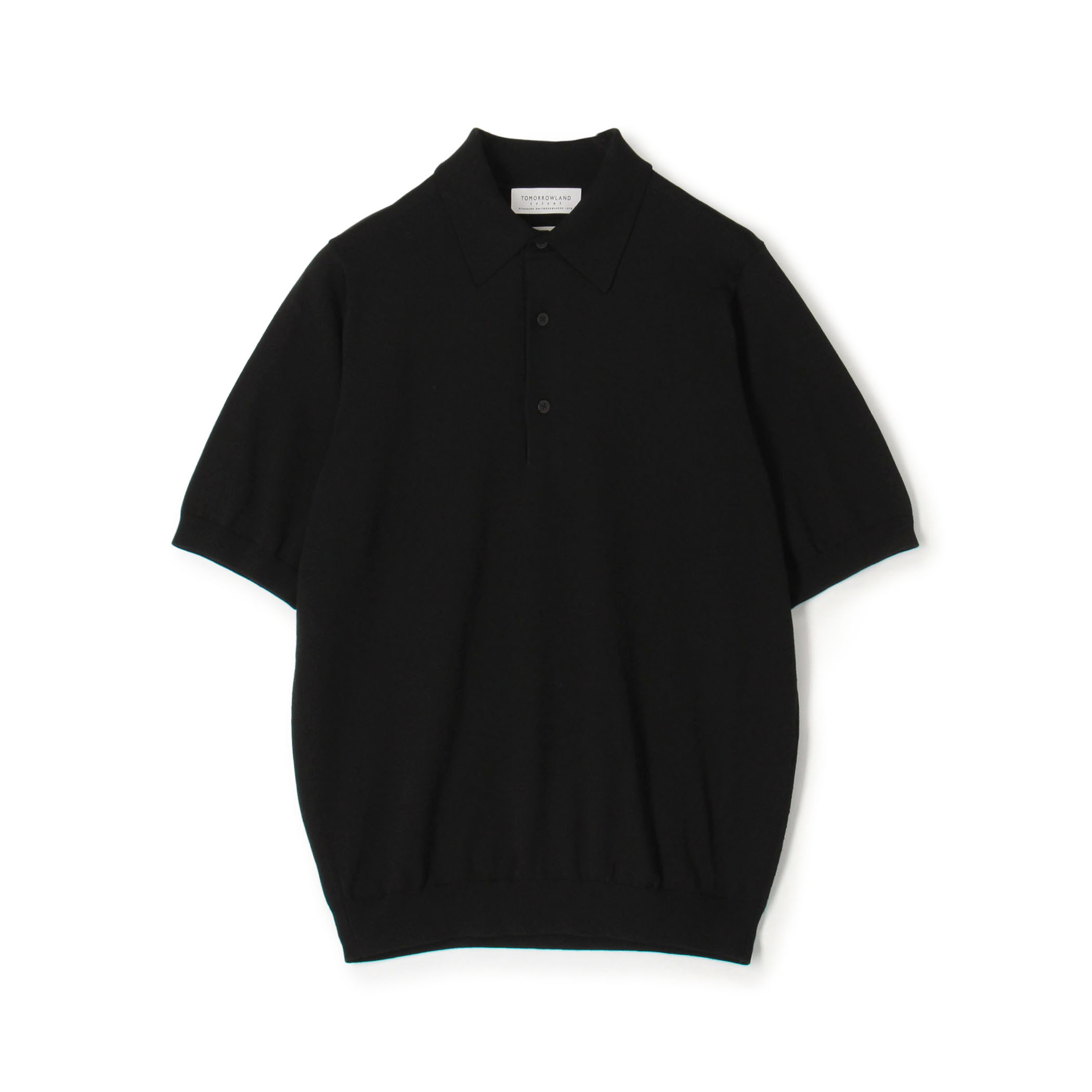 TOMORROWLAND tricot シルクコットン 半袖ニットポロシャツ SESIA