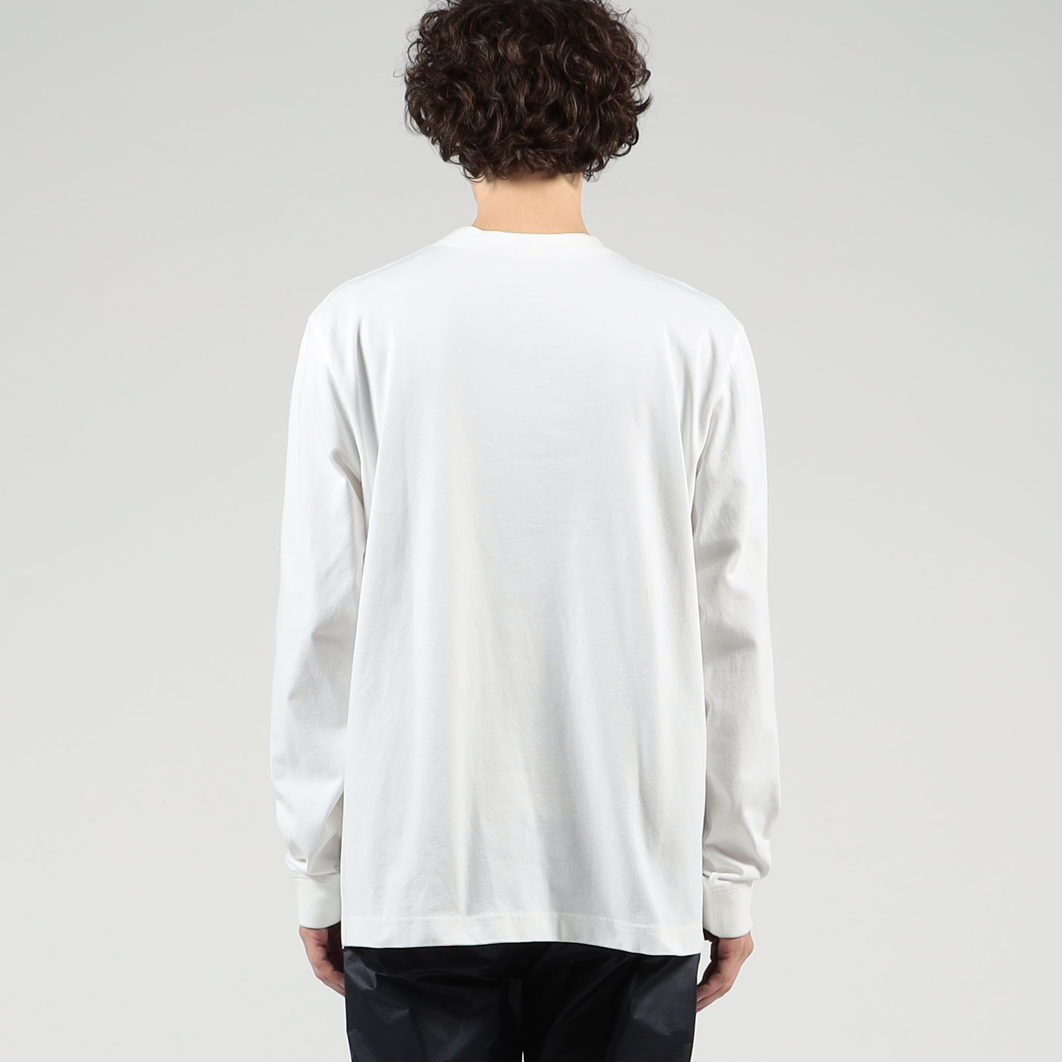 acnestudios ロゴ ロングスリーブTシャツ S ブラック コットン-