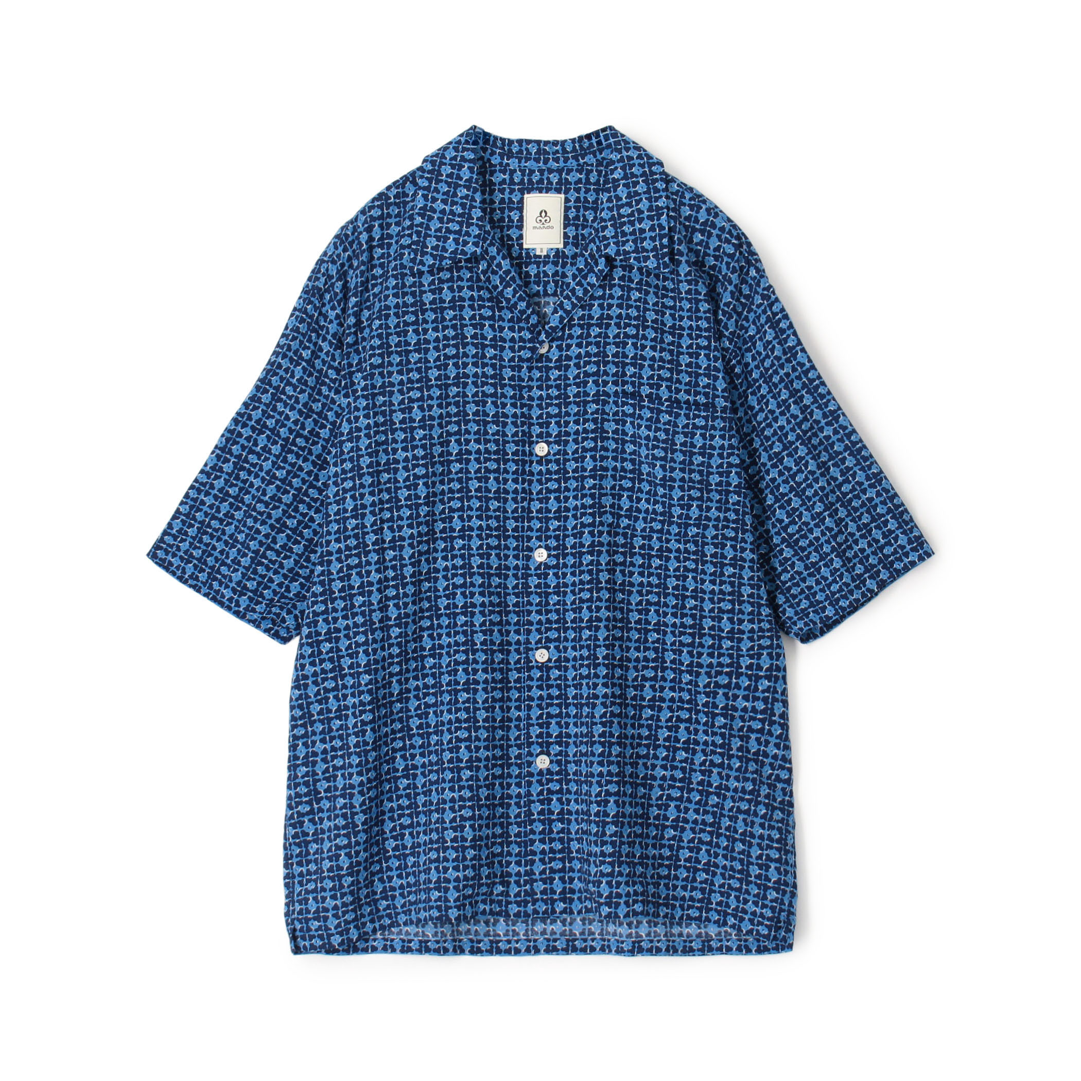mando キュプラレーヨン ショートスリーブ オープンカラーシャツ