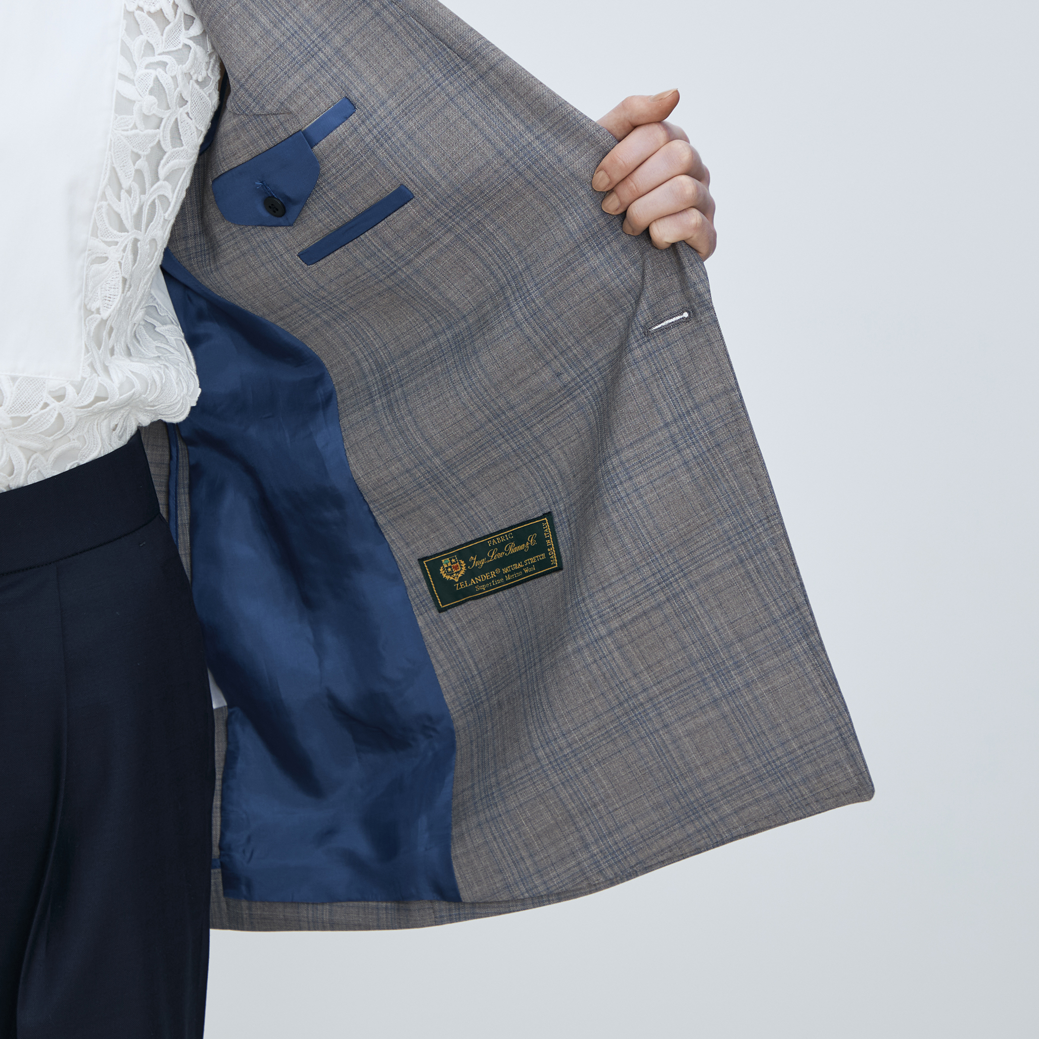 ZELANDER NATURAL STRETCH ダブルブレストジャケット ZELANDER NATURAL STRETCH ダブルブレストジャケット