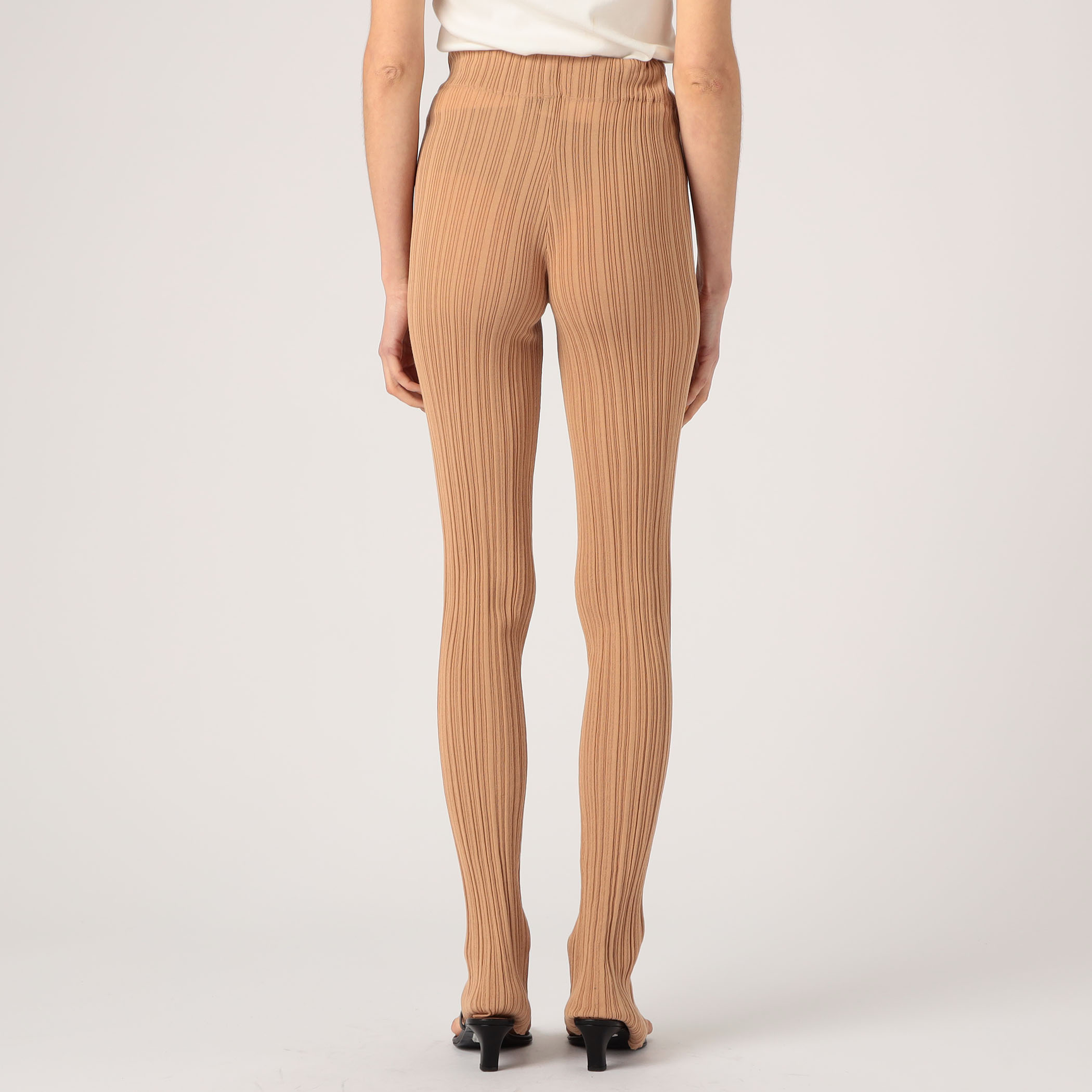 Acne Studios コットンナイロン リブニットパンツ