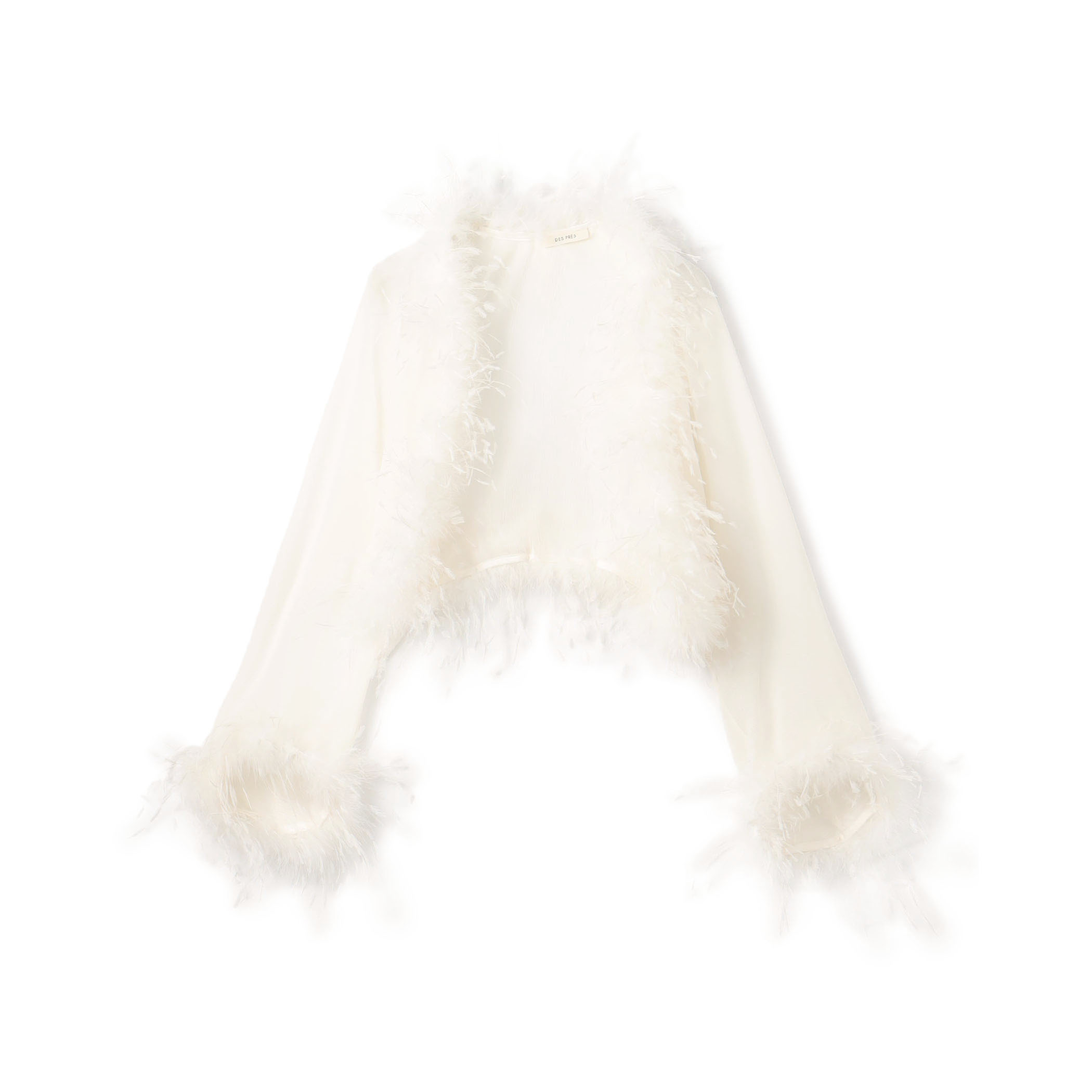 クレープ デシン ファーボレロ