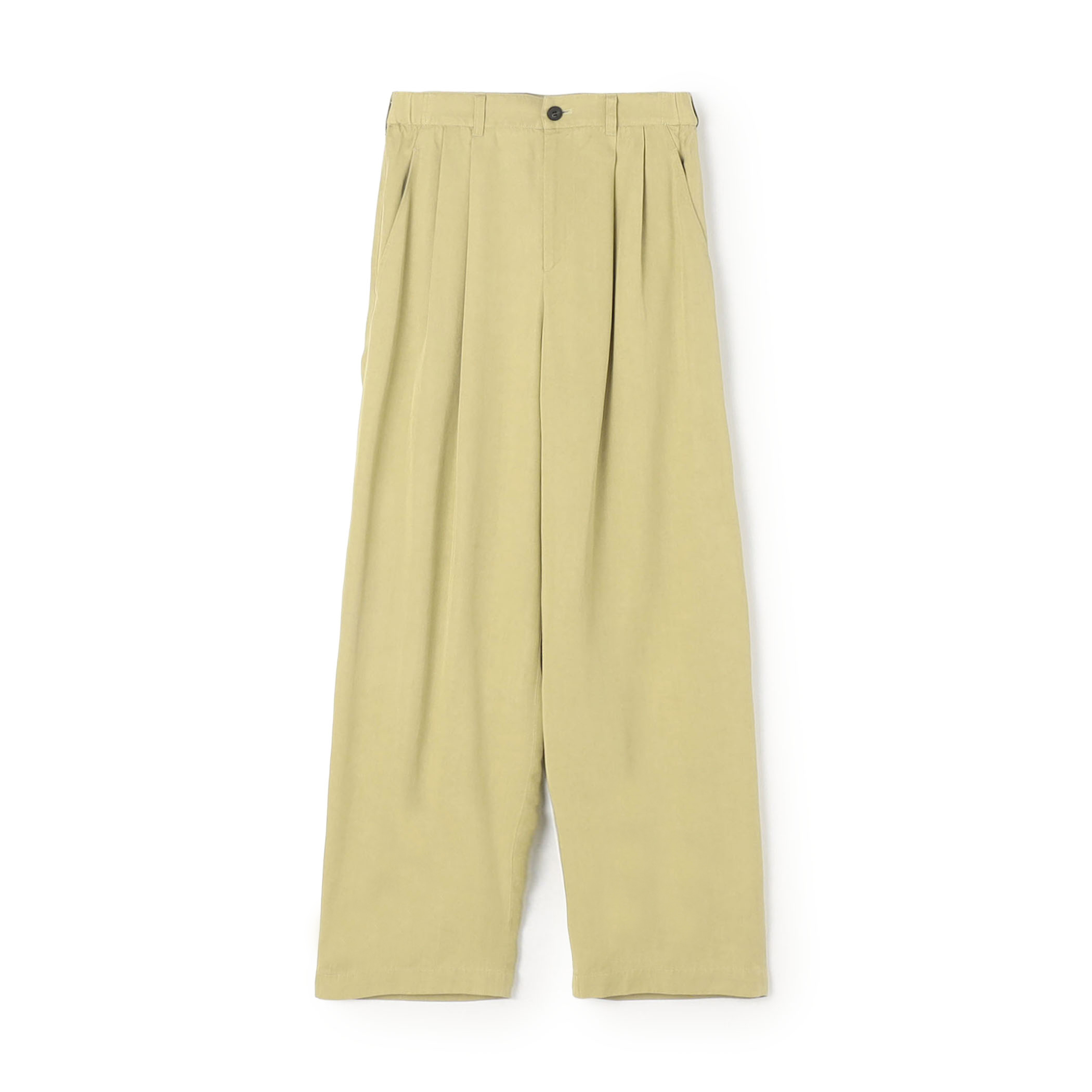 セルロースギャバジン 2タックパンツ