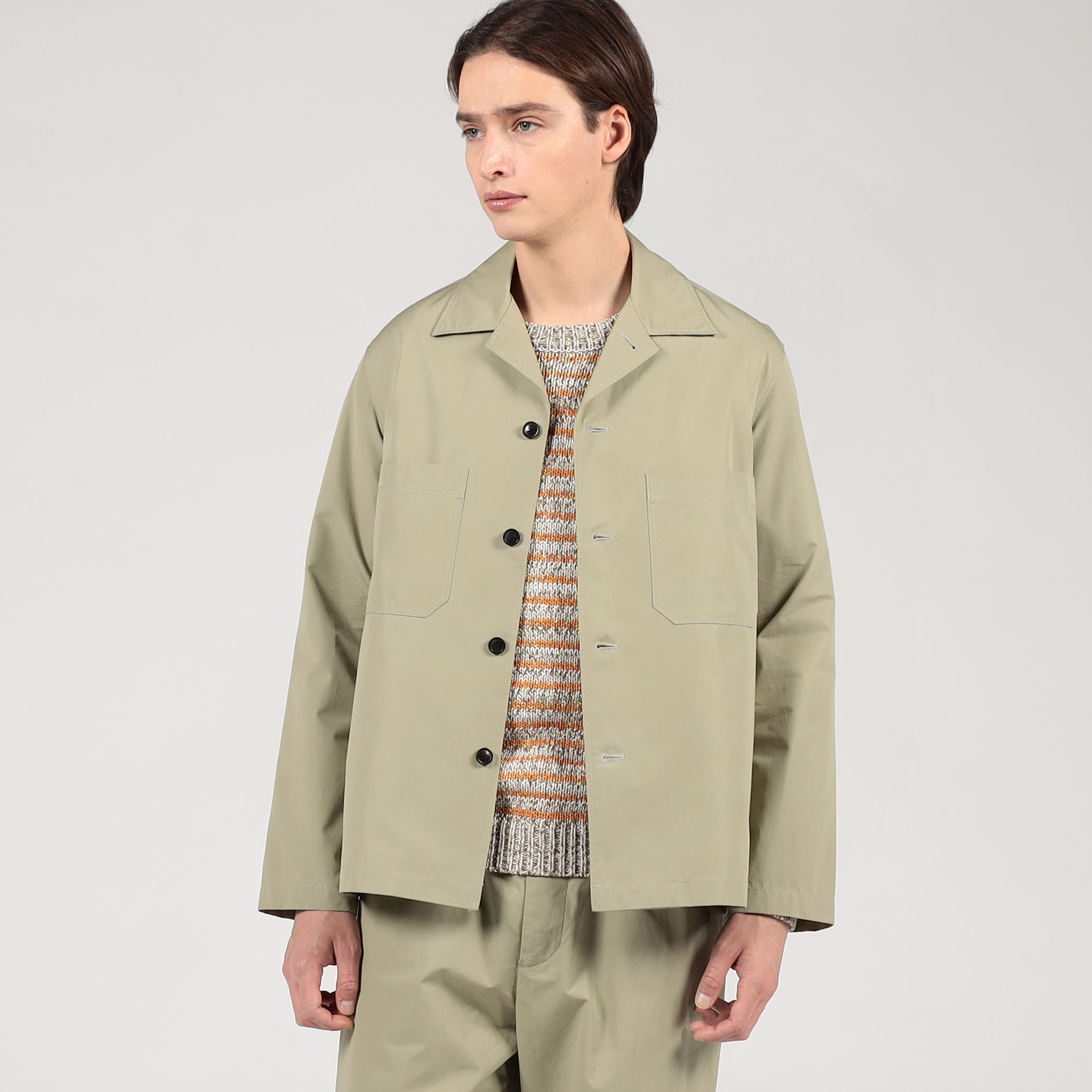 スウェードシャツブルゾン □スーピマコットン シャツブルゾン BORGHI｜トゥモローランド