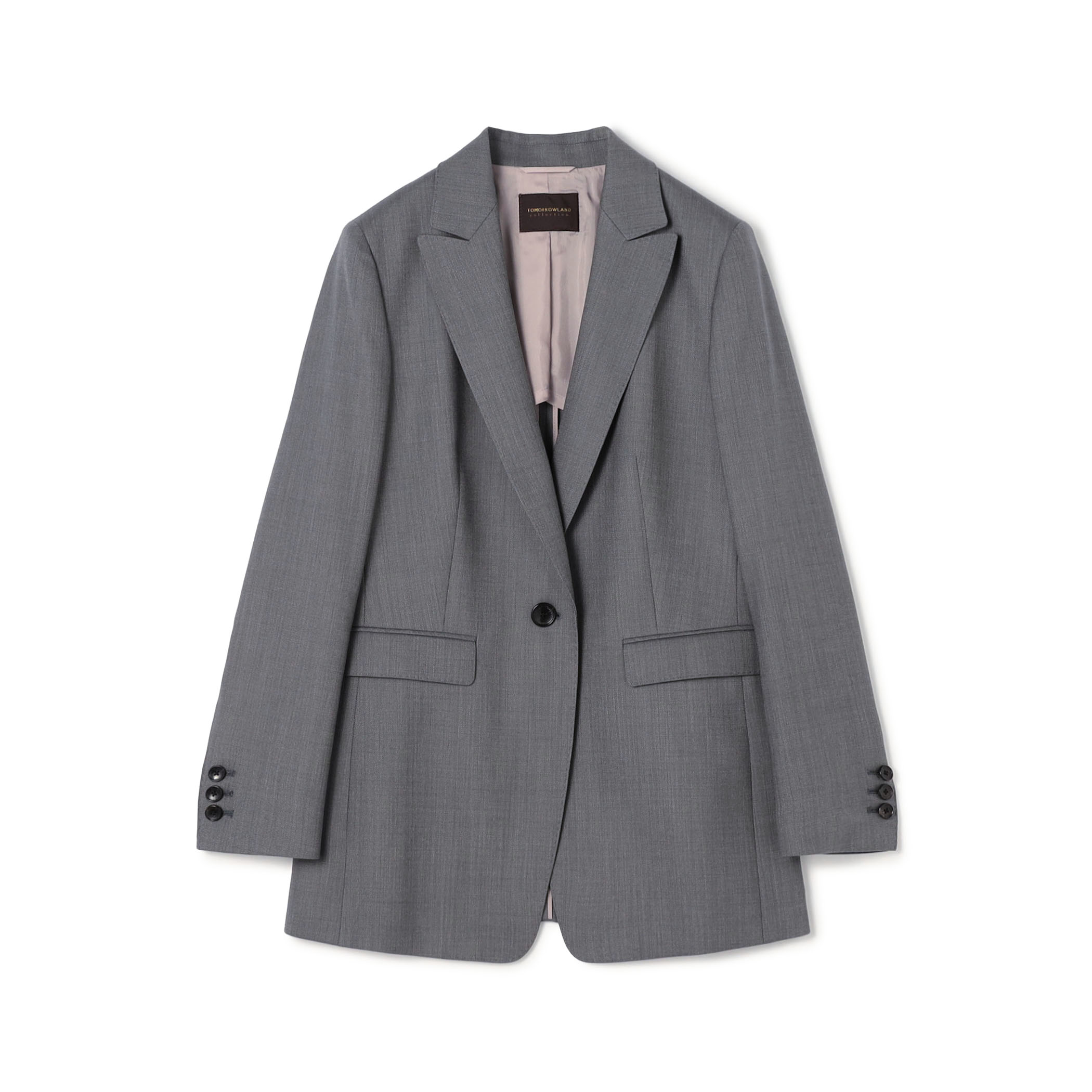 ウーステッドカルゼ 1Bテーラードジャケット