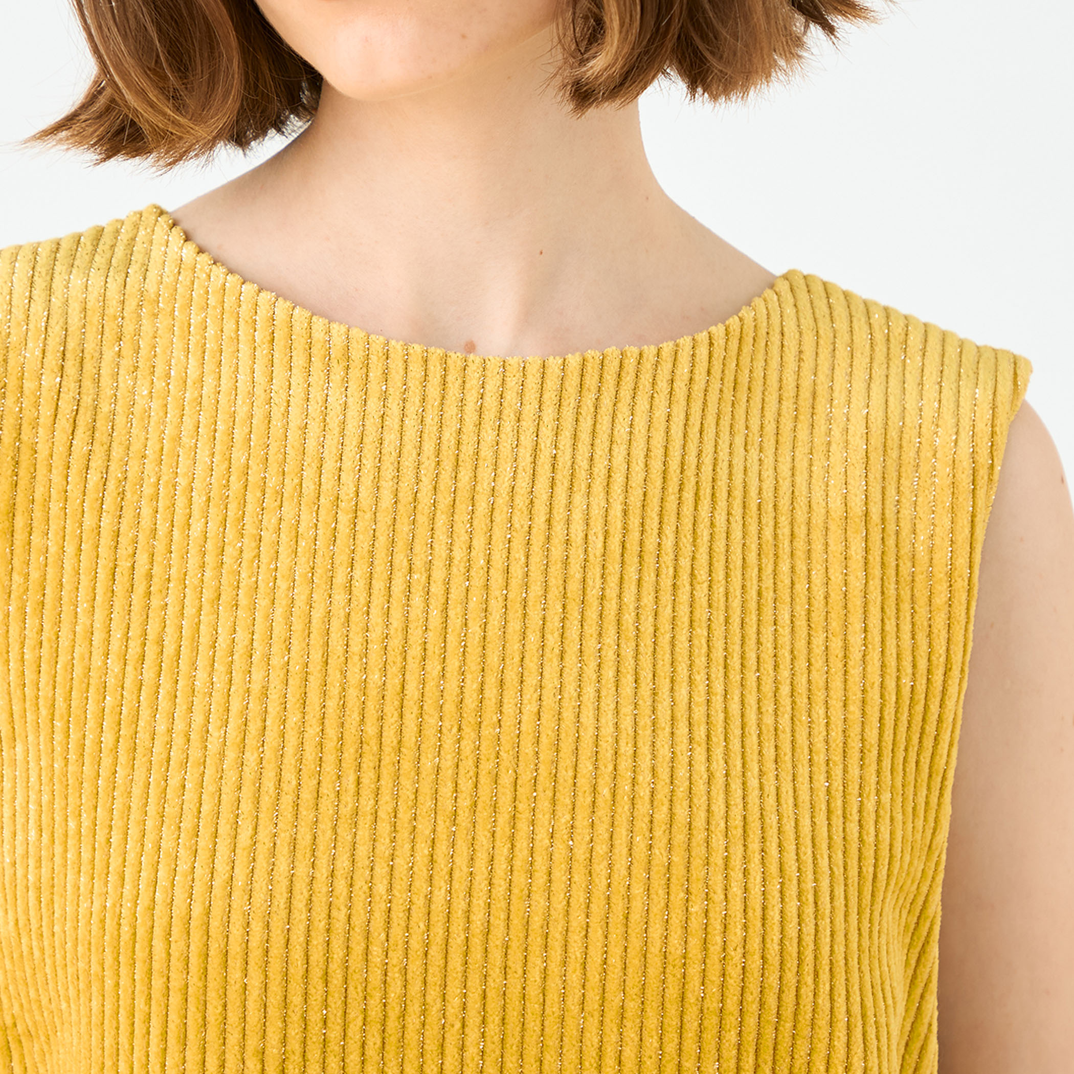 ラメコーデュロイ フロンタブルトップス｜トゥモローランド 公式通販