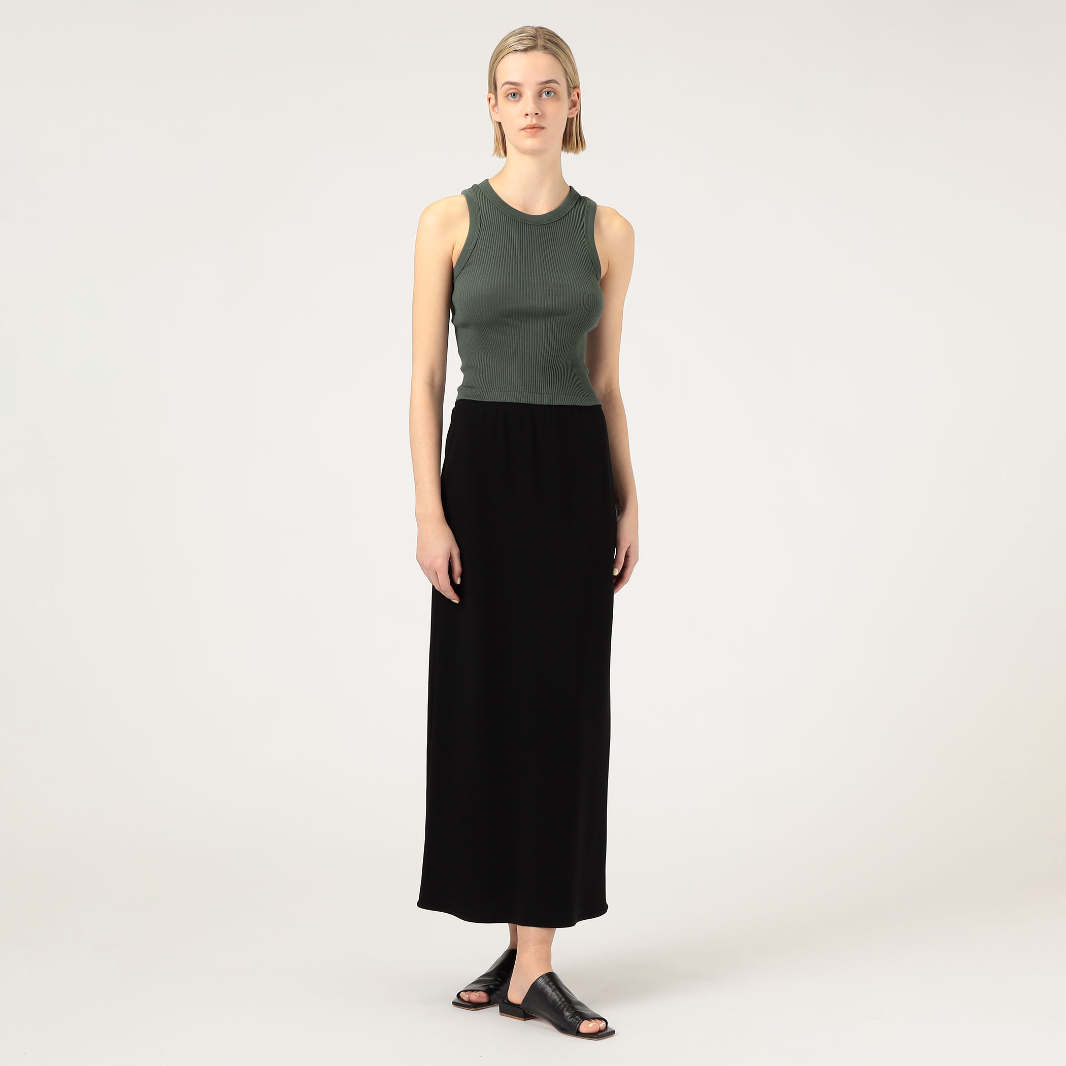 HYKE タンクトップ ブラック HYKE TANK TOP｜トゥモローランド 公式通販