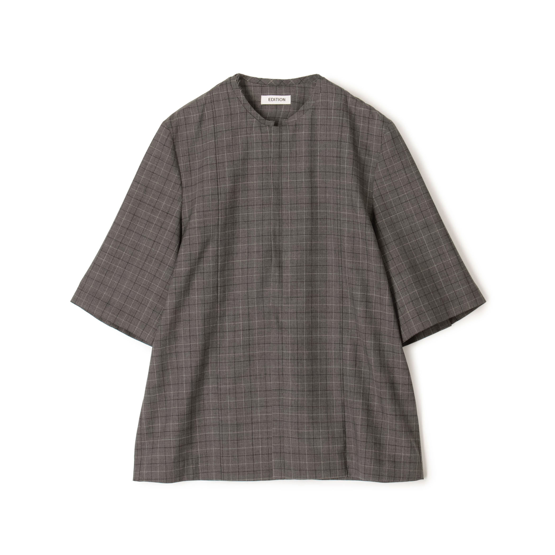 SP120ウォッシャブルウール ハーフスリーブシャツ