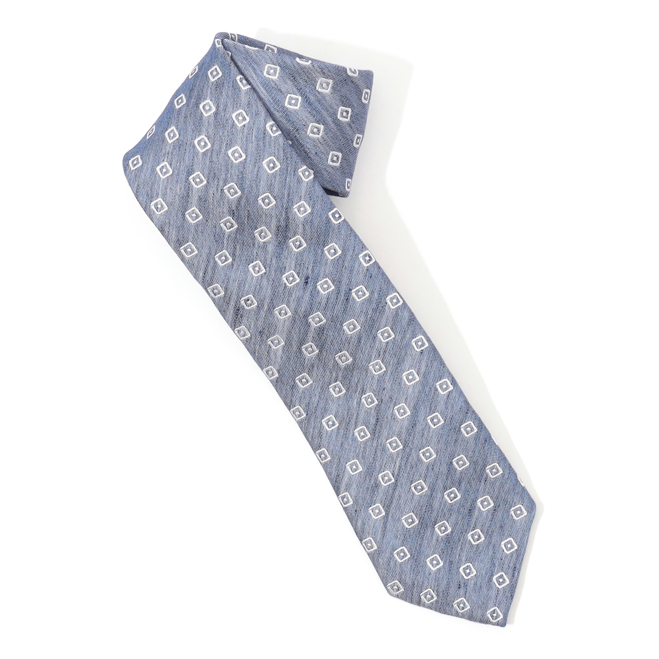 STEFANO BIGI シルクコットンリネン 小紋柄ネクタイ｜トゥモローランド