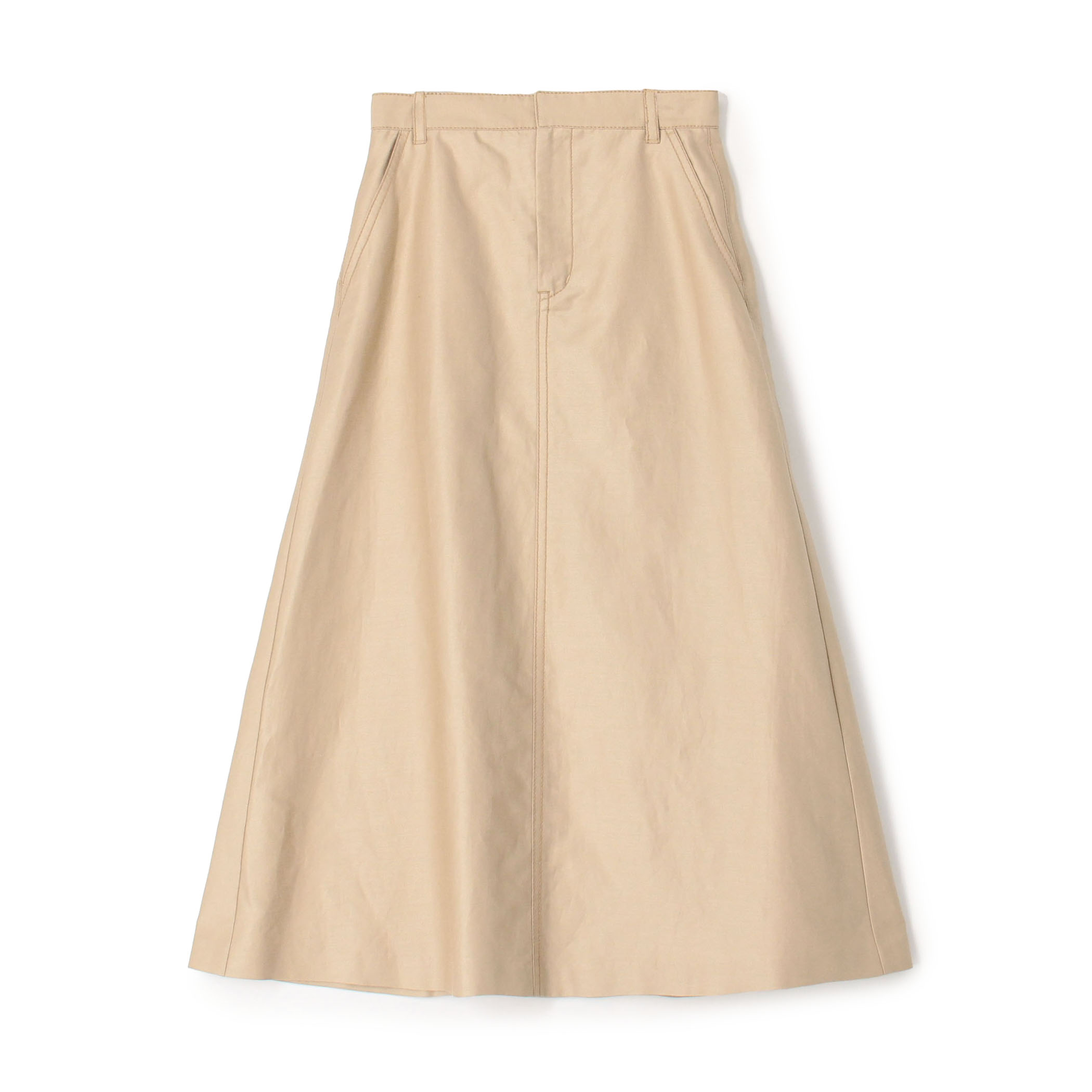 【WEB先行予約】コットンラミーモーススキン トラペーズスカート