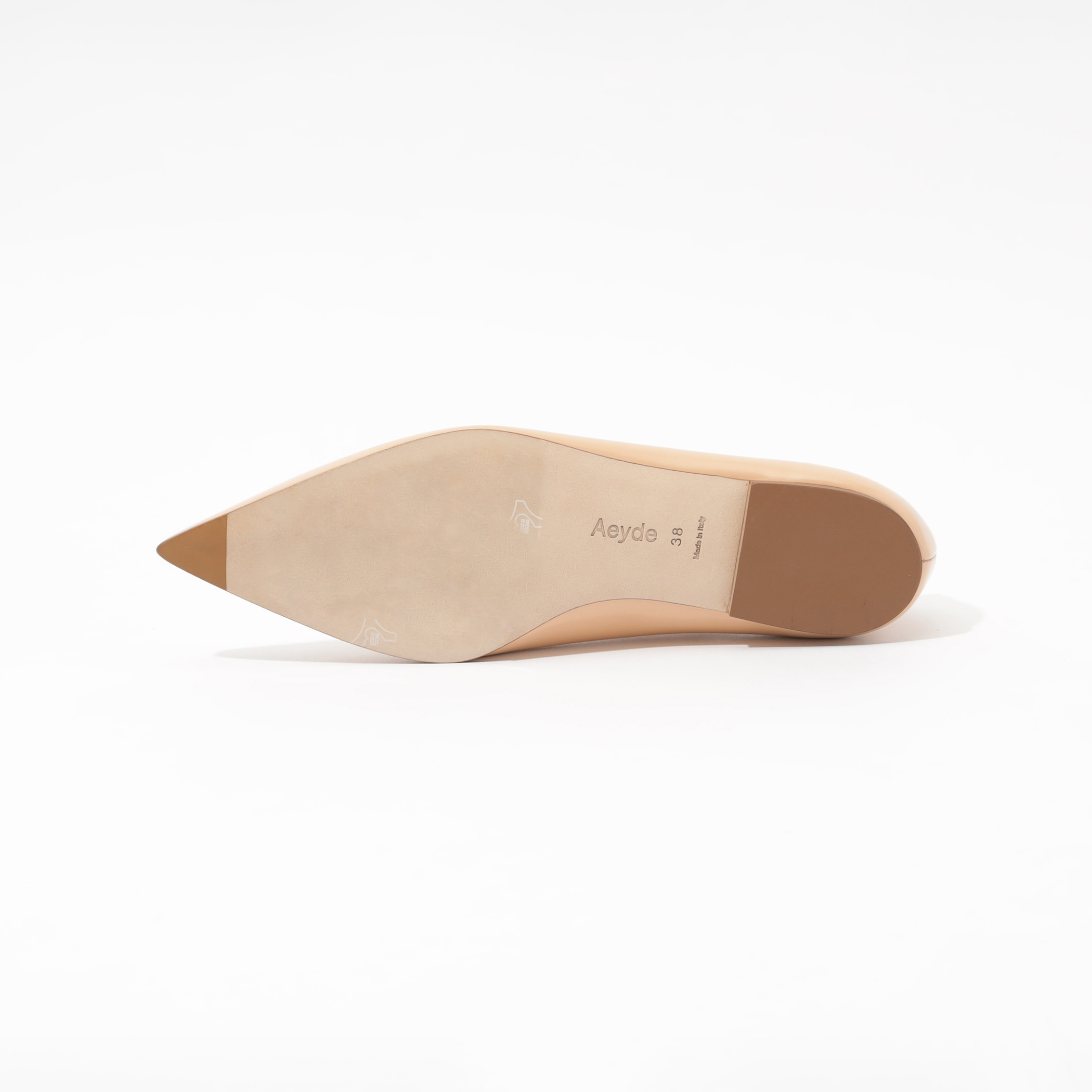 Aeyde Cleo Mary-Janes Flats アイデ メリージェーン AEYDE Cleo leather Mary Jane ballet flats | NET-A-PORTER