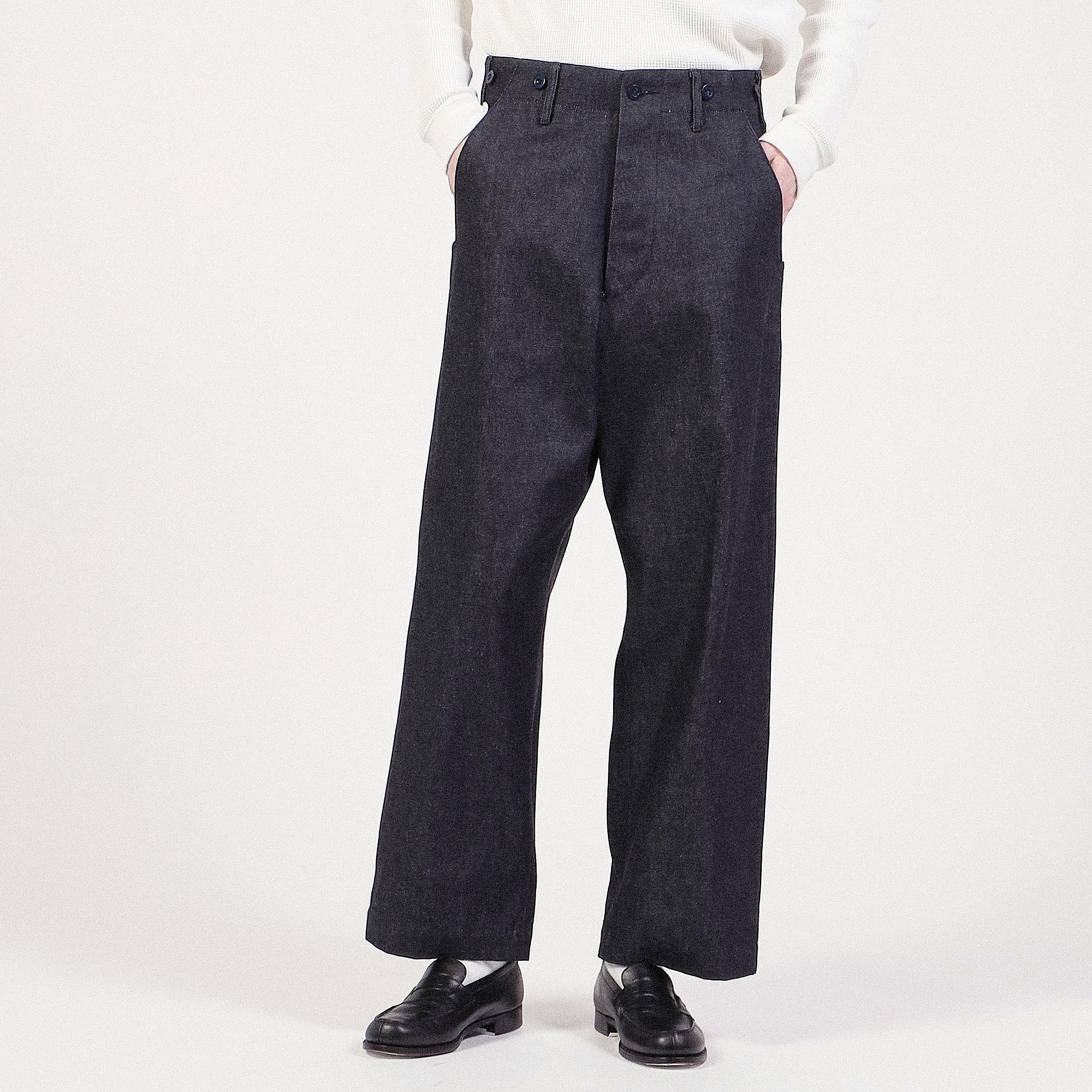 Tangent Sweden Cinch Back Trousers デニム ワイドパンツ