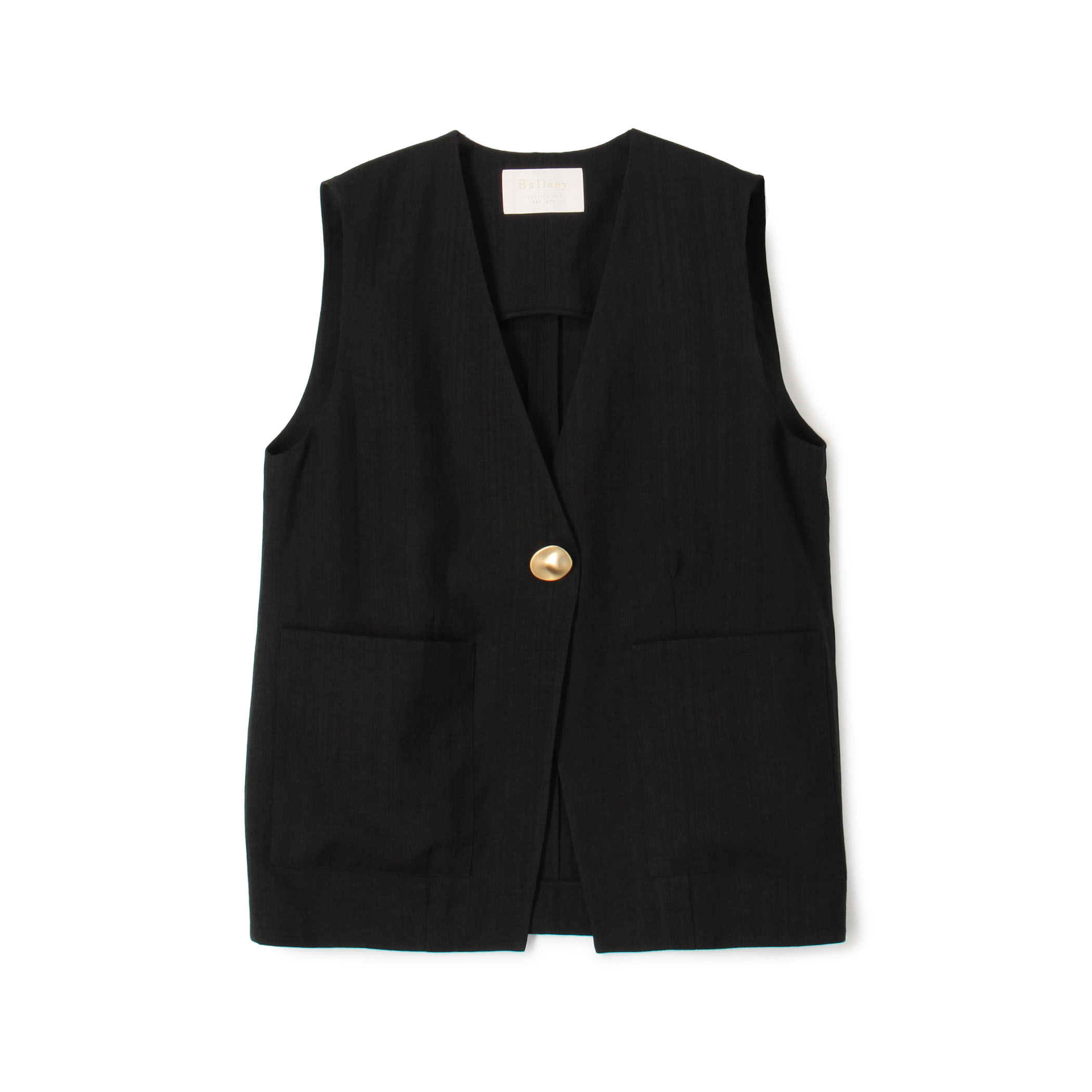 【WEB先行予約】レーヨンリネンブッチャー コクーンジレ