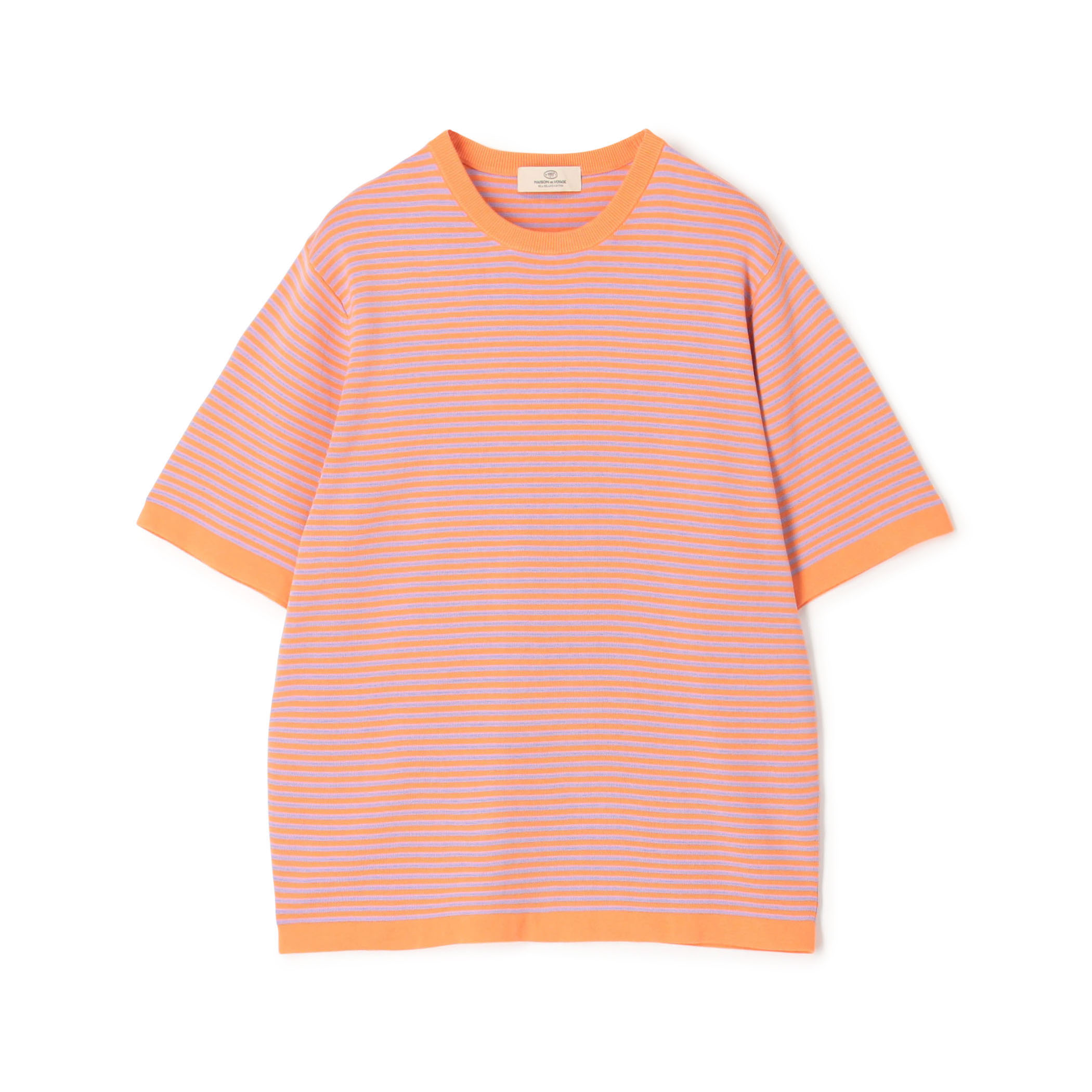 シーアイランドコットン クルーネックプルオーバーニットTシャツ