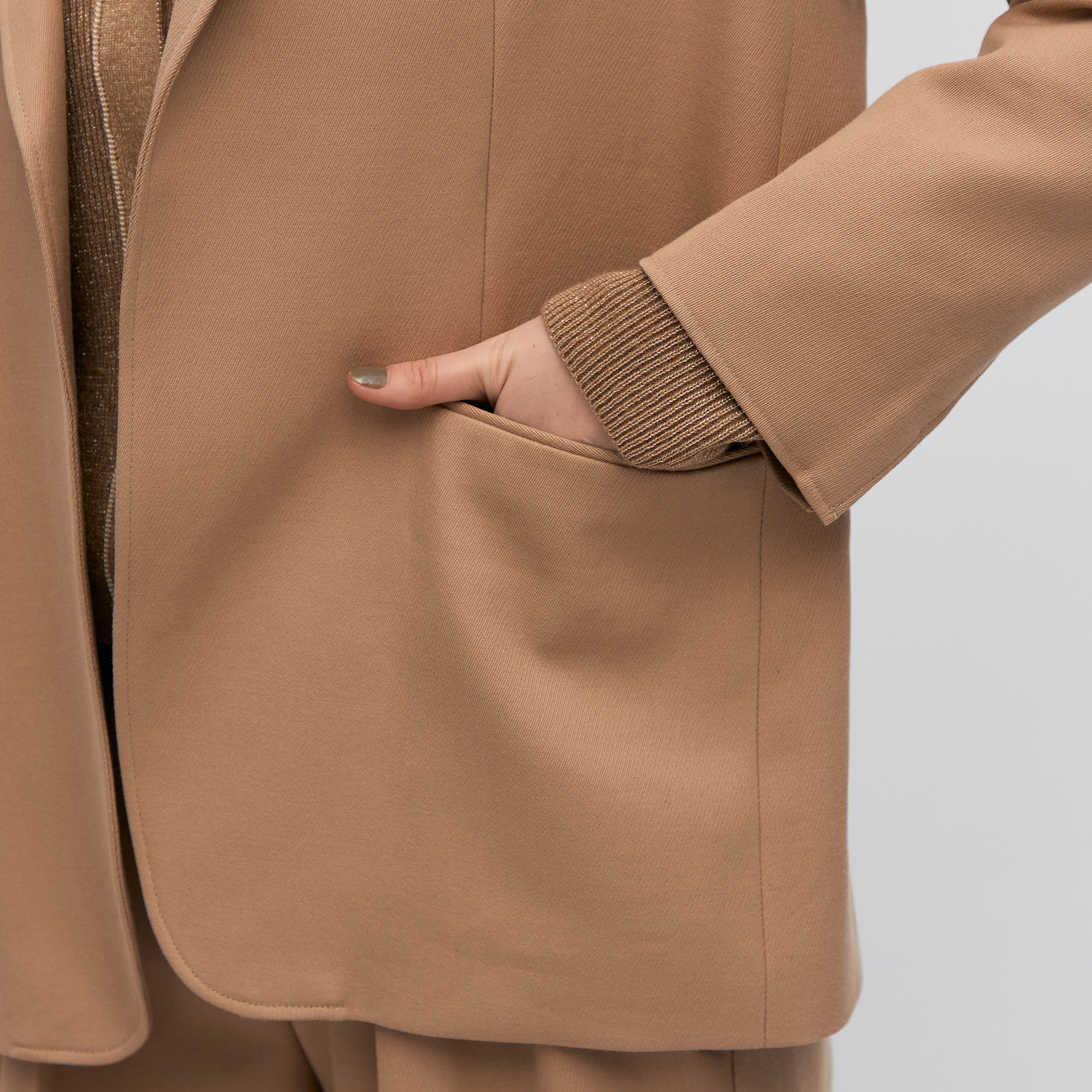 コットンウールトリコチン ボックスジャケット｜トゥモローランド 公式通販