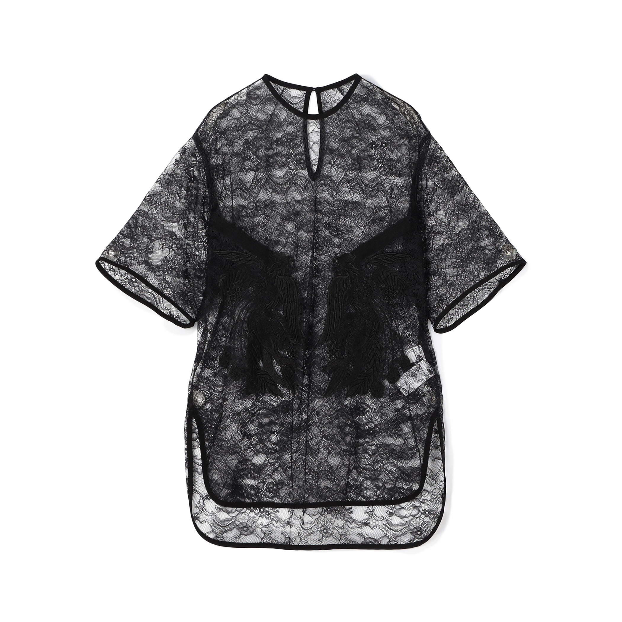 Mame Kurogouchi Raschel Lace Embroidered Top レースエンブロイダリーブラウス