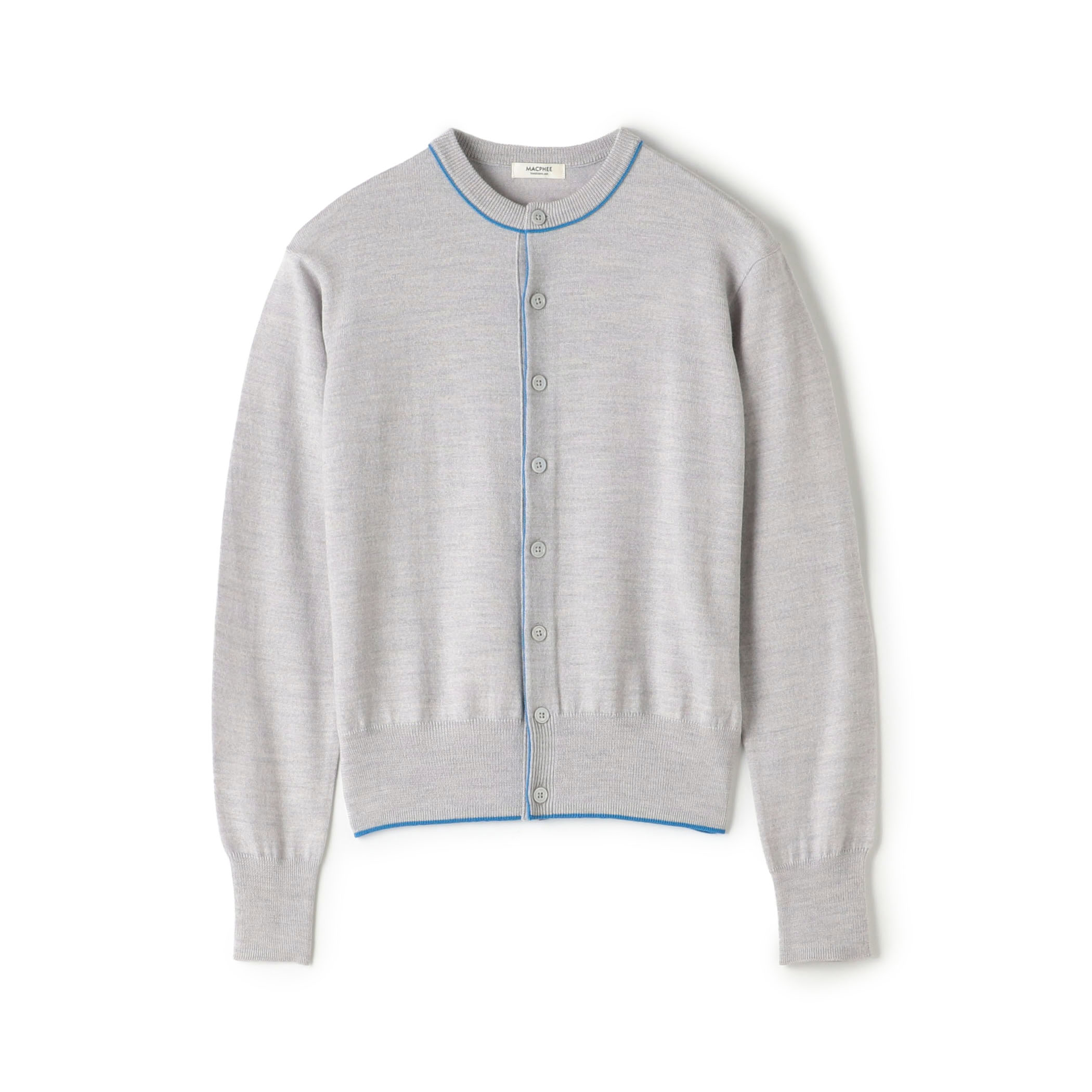 プレーンウール クルーネックカーディガン