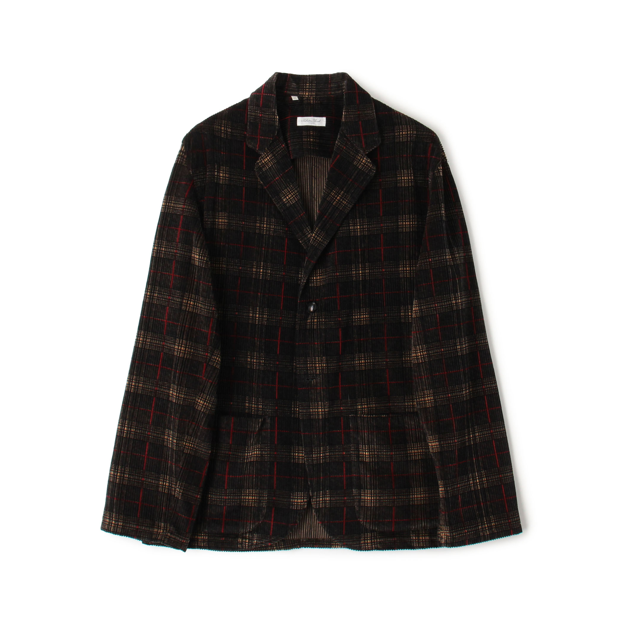 【別注】Salbatore Piccolo コットンコーデュロイプリント シングルブレステッド 2Bジャケット