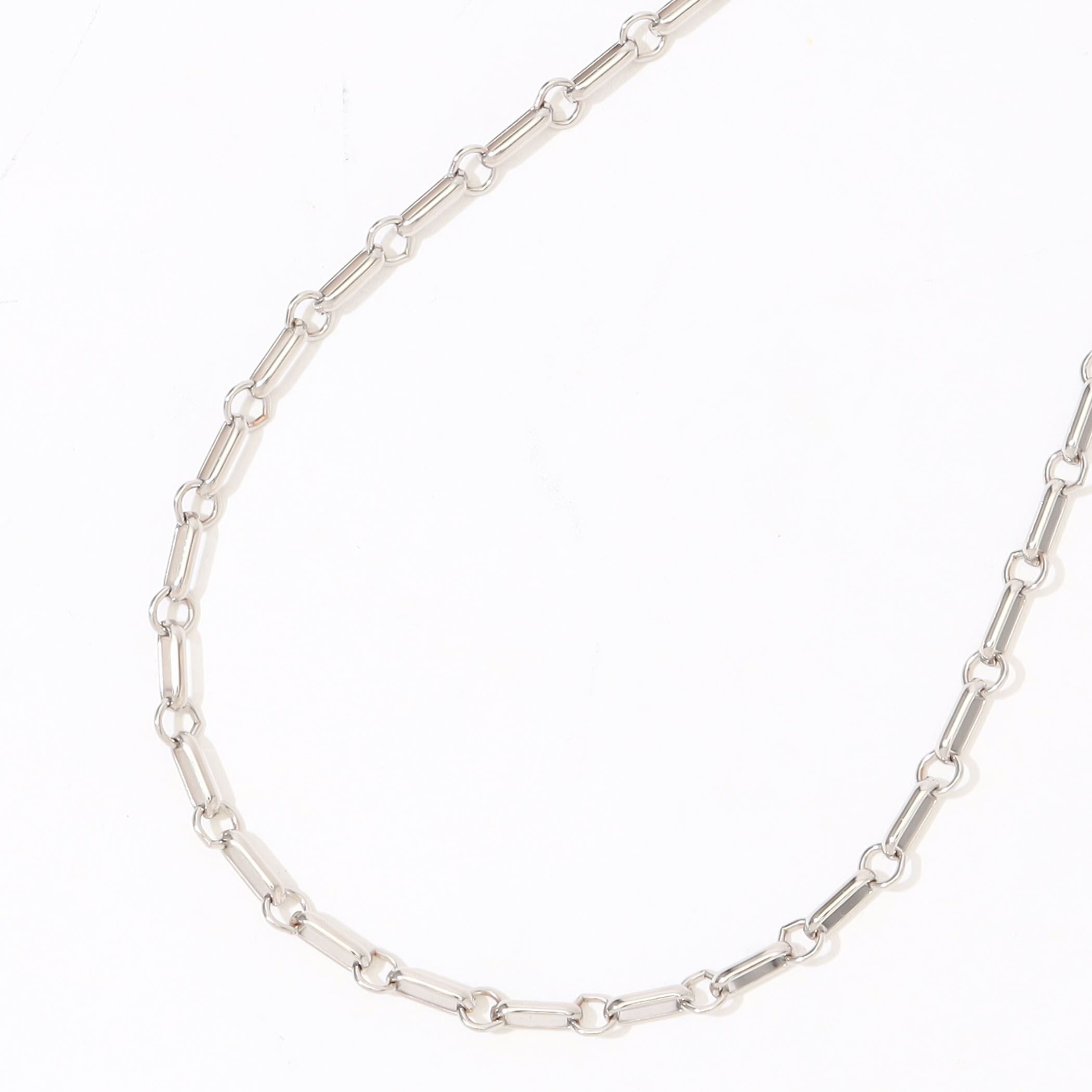 LAURA LOMBARDI Bar Chain Platinum シルバーチェーンネックレス