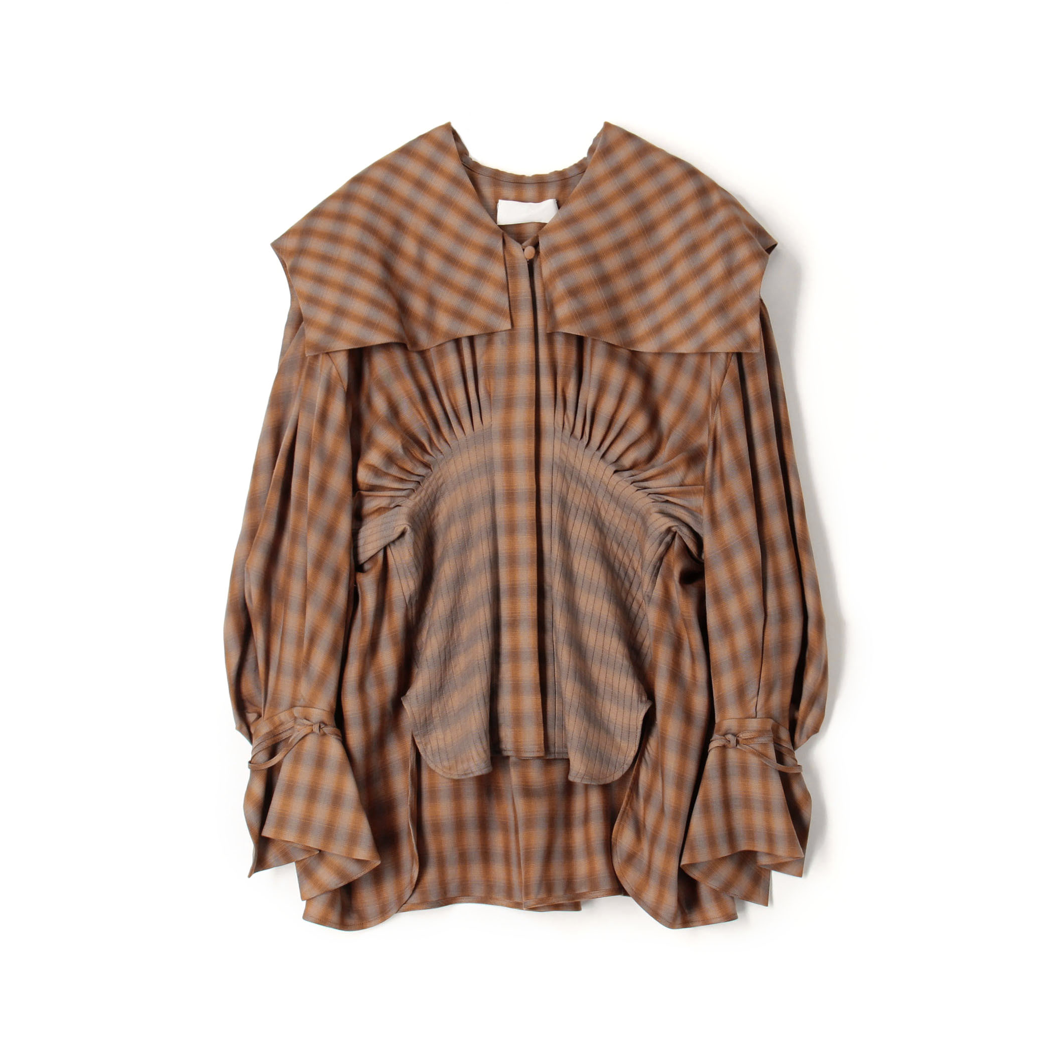 販売数激少 Mame Kurogouchi Chequered Draped Tunic | 178.210.90.137