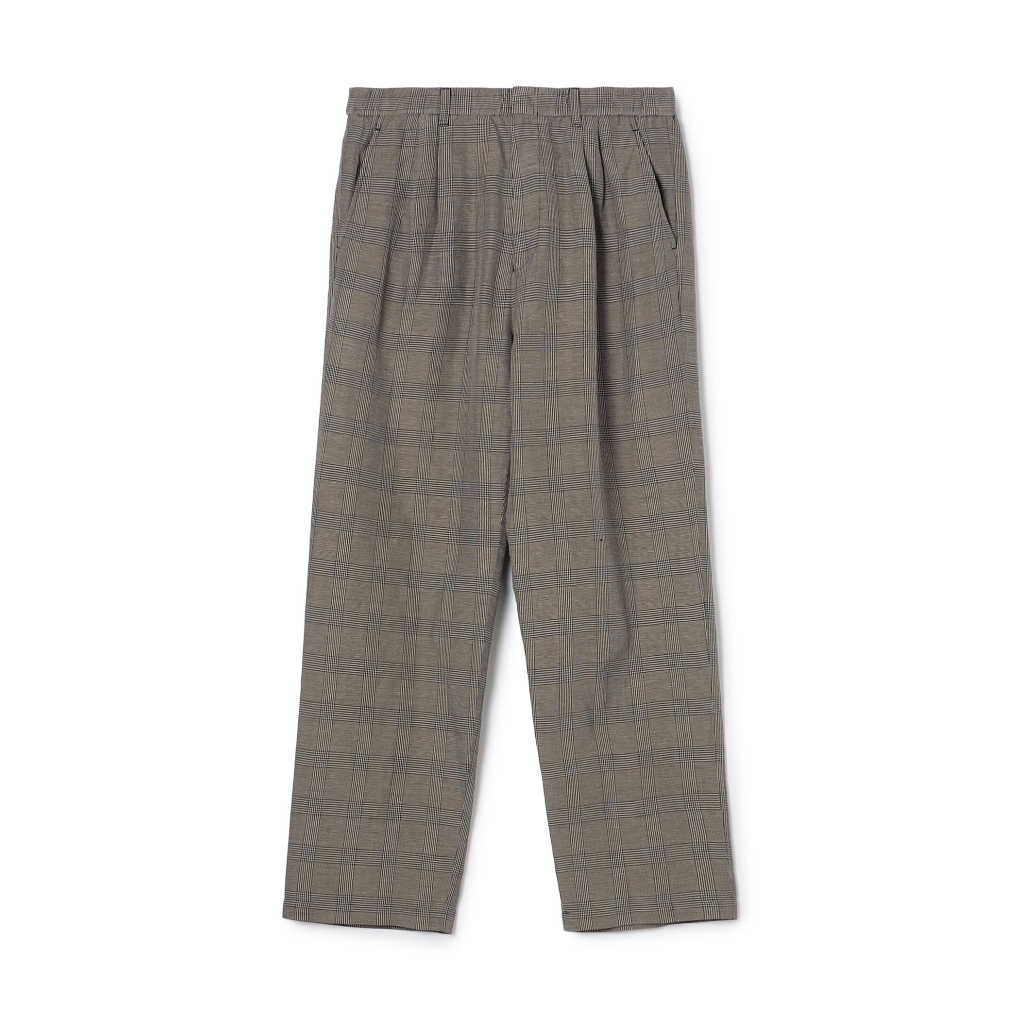 リネンキュプラシルクコンパクト ツータックパンツ