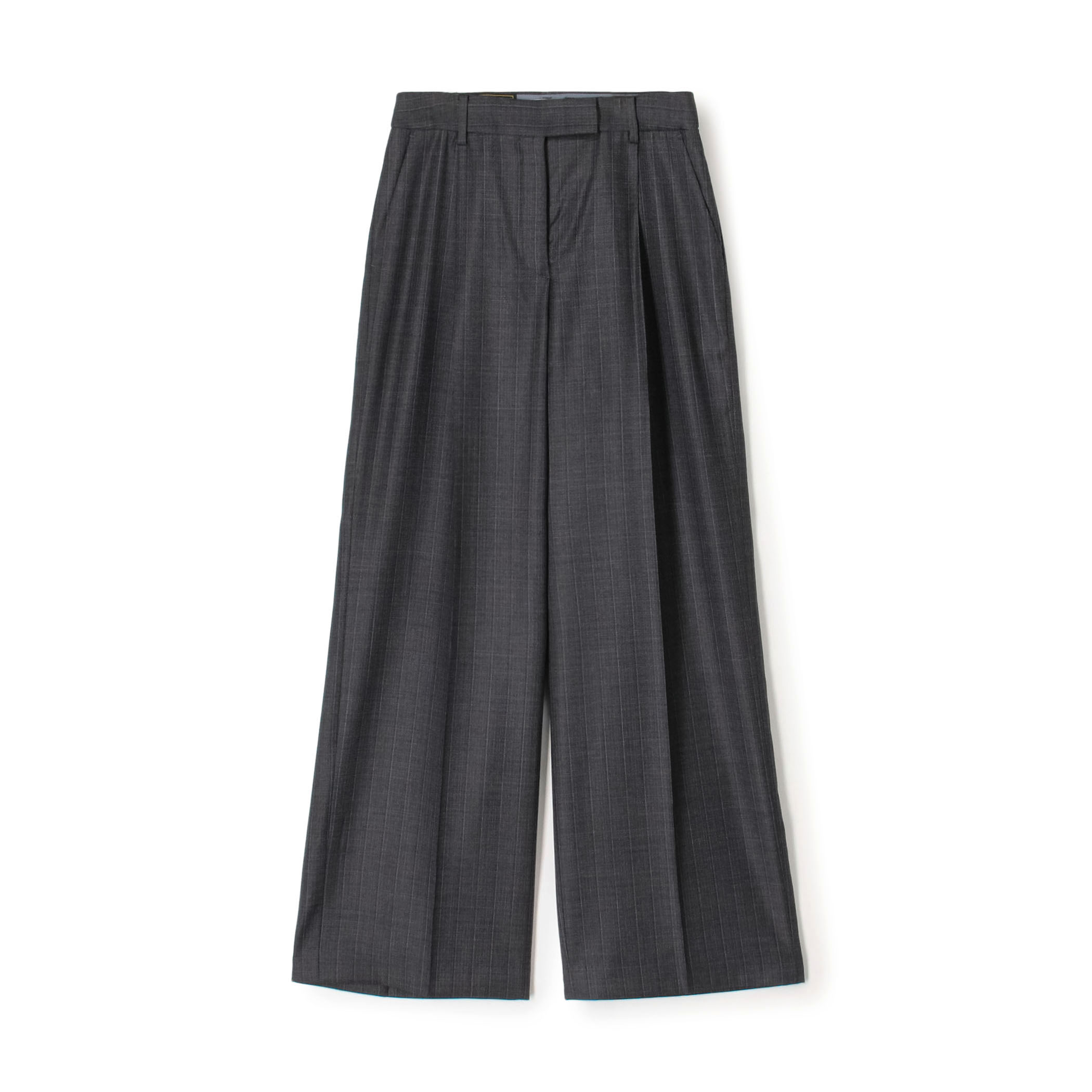 365 STRIPE タックワイドパンツ