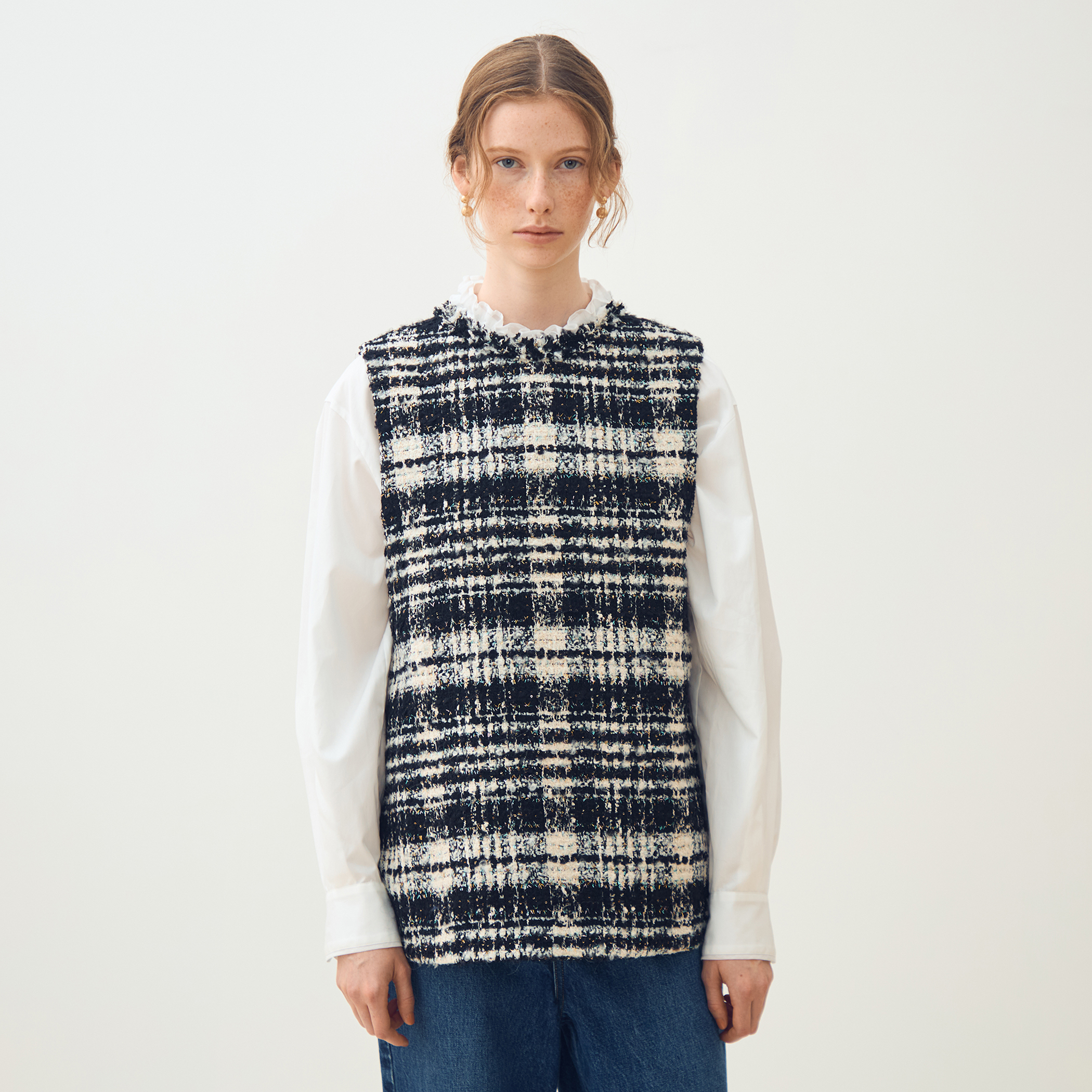 オーロラグレンチェック Vカラージレ｜トゥモローランド 公式通販