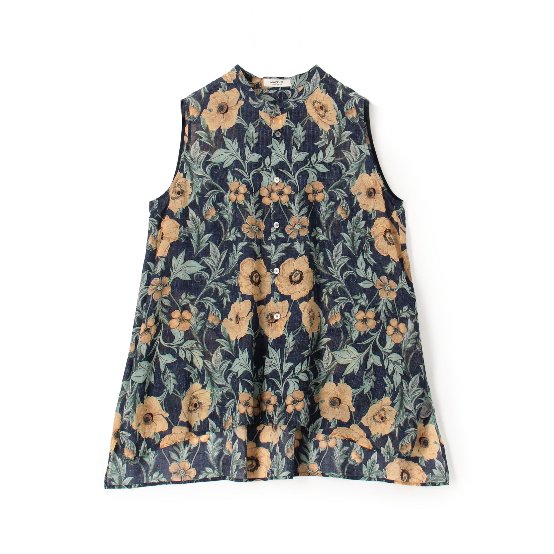 【WEB先行予約】ウォールペーパープリント スリーブレスブラウス