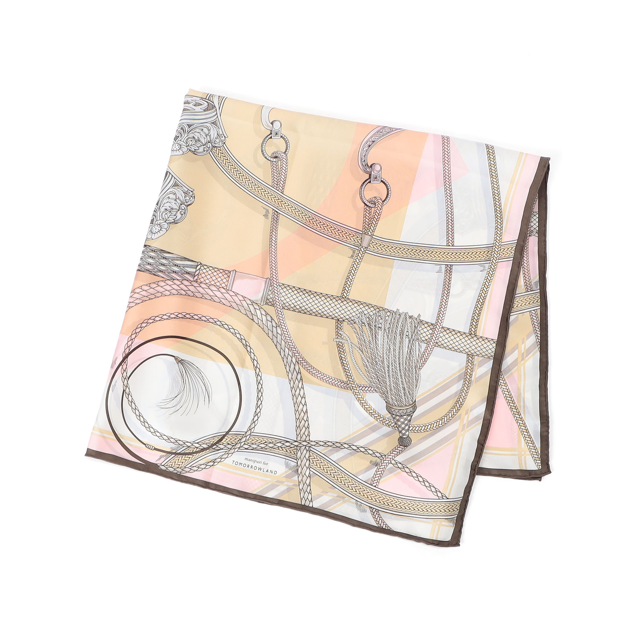 【別注】manipuri  CLASSIC BELT シルクスカーフ