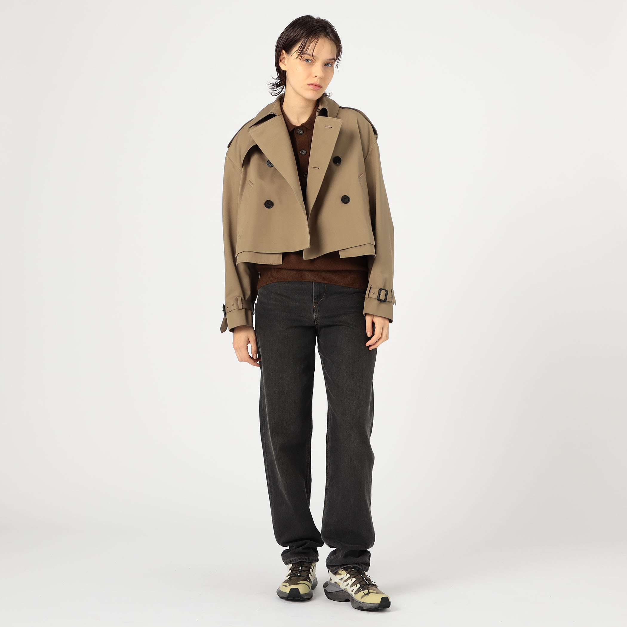 HYKE CROPPED TRENCH COAT｜トゥモローランド 公式サイト