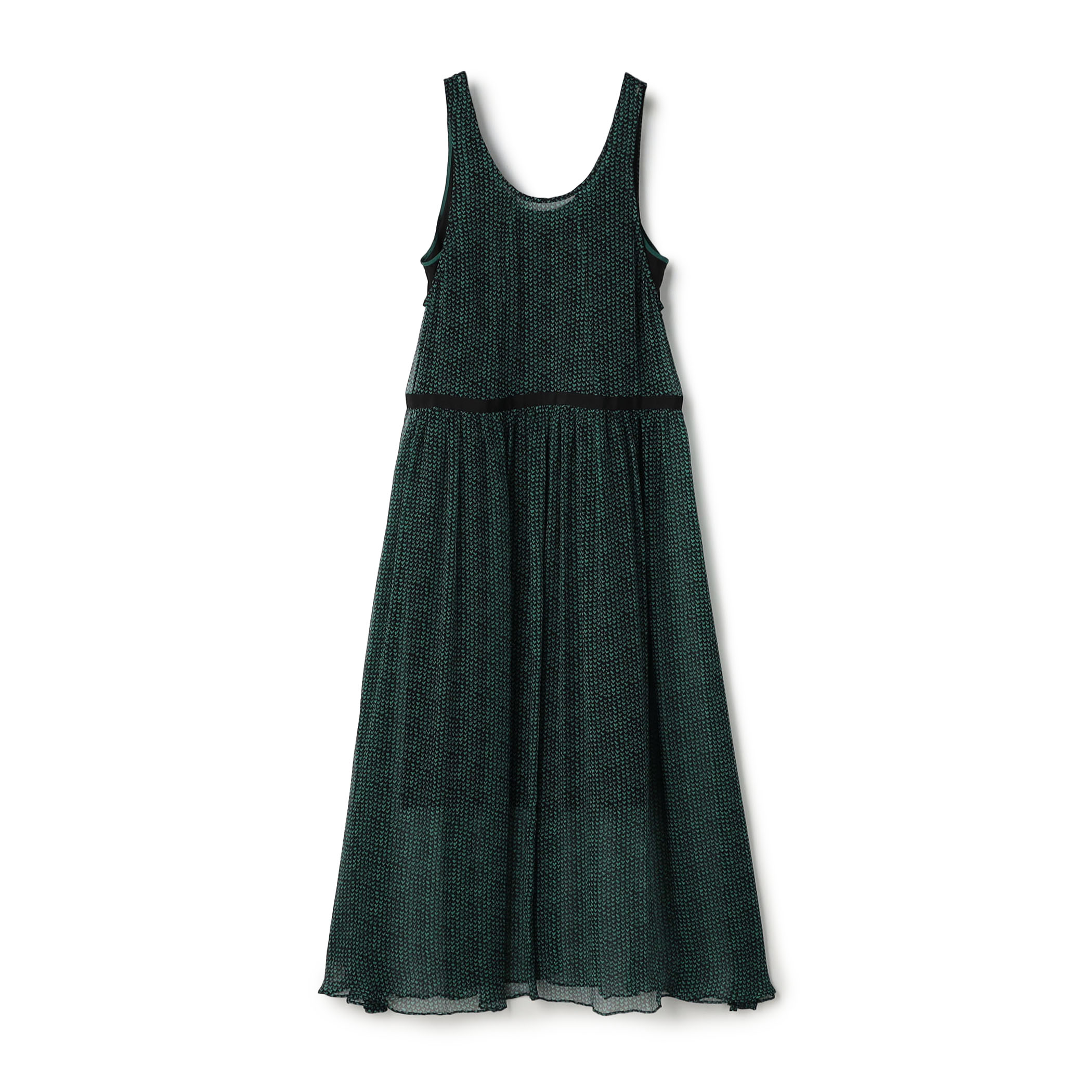 シルク楊柳 ロングワンピース