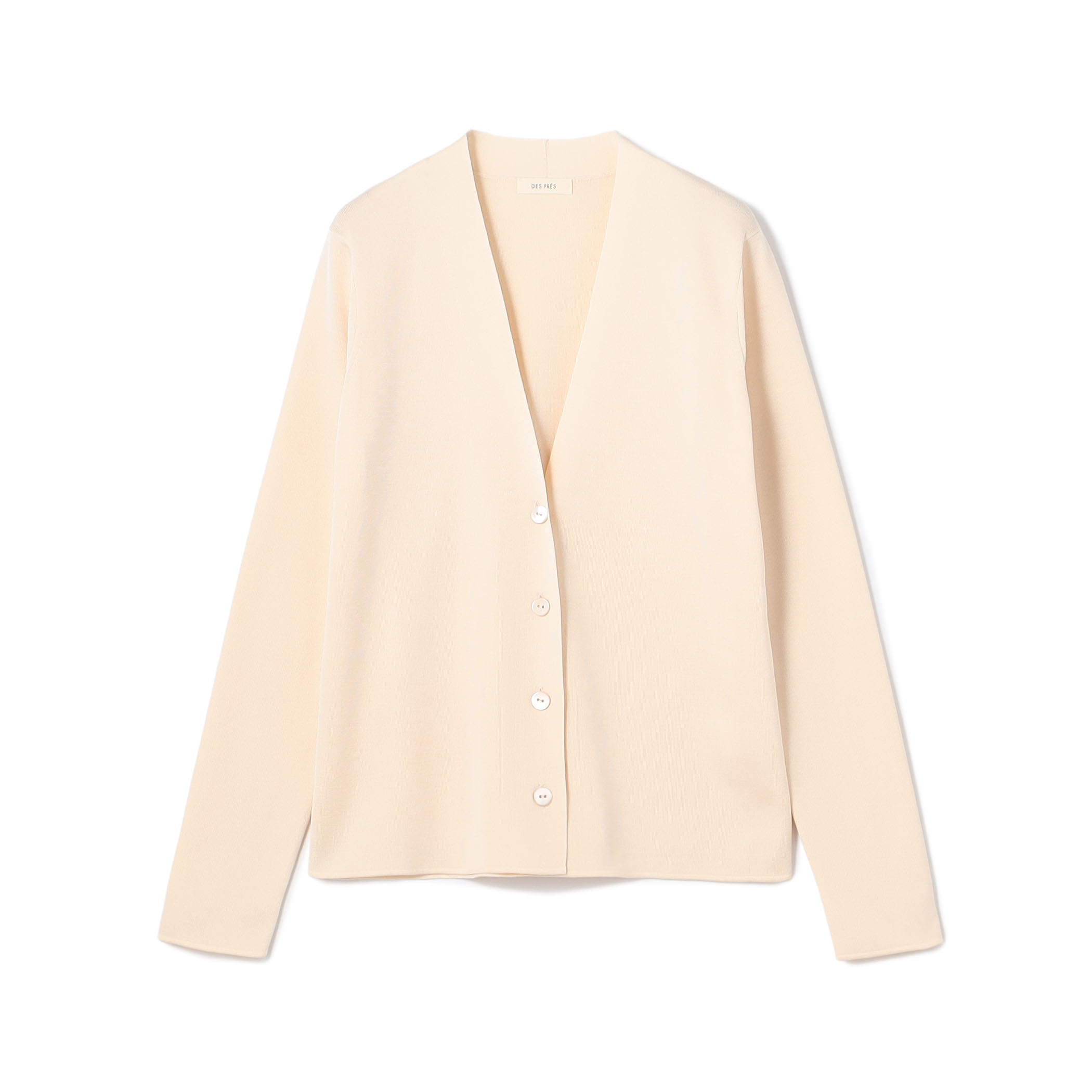 ハイツイストシルクストレッチ Vネックカーディガン