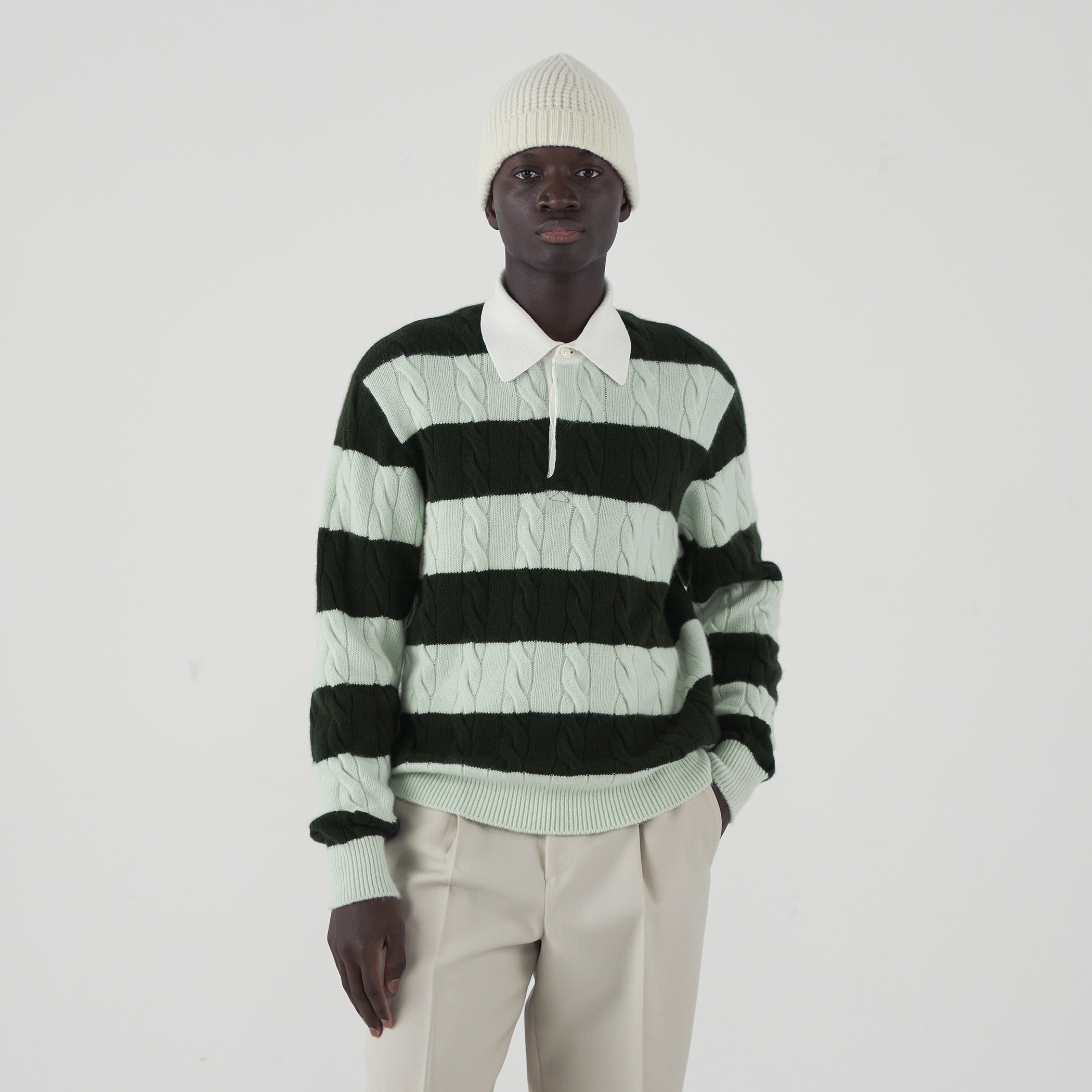 カシミヤケーブル ラガープルオーバー｜トゥモローランド 公式通販