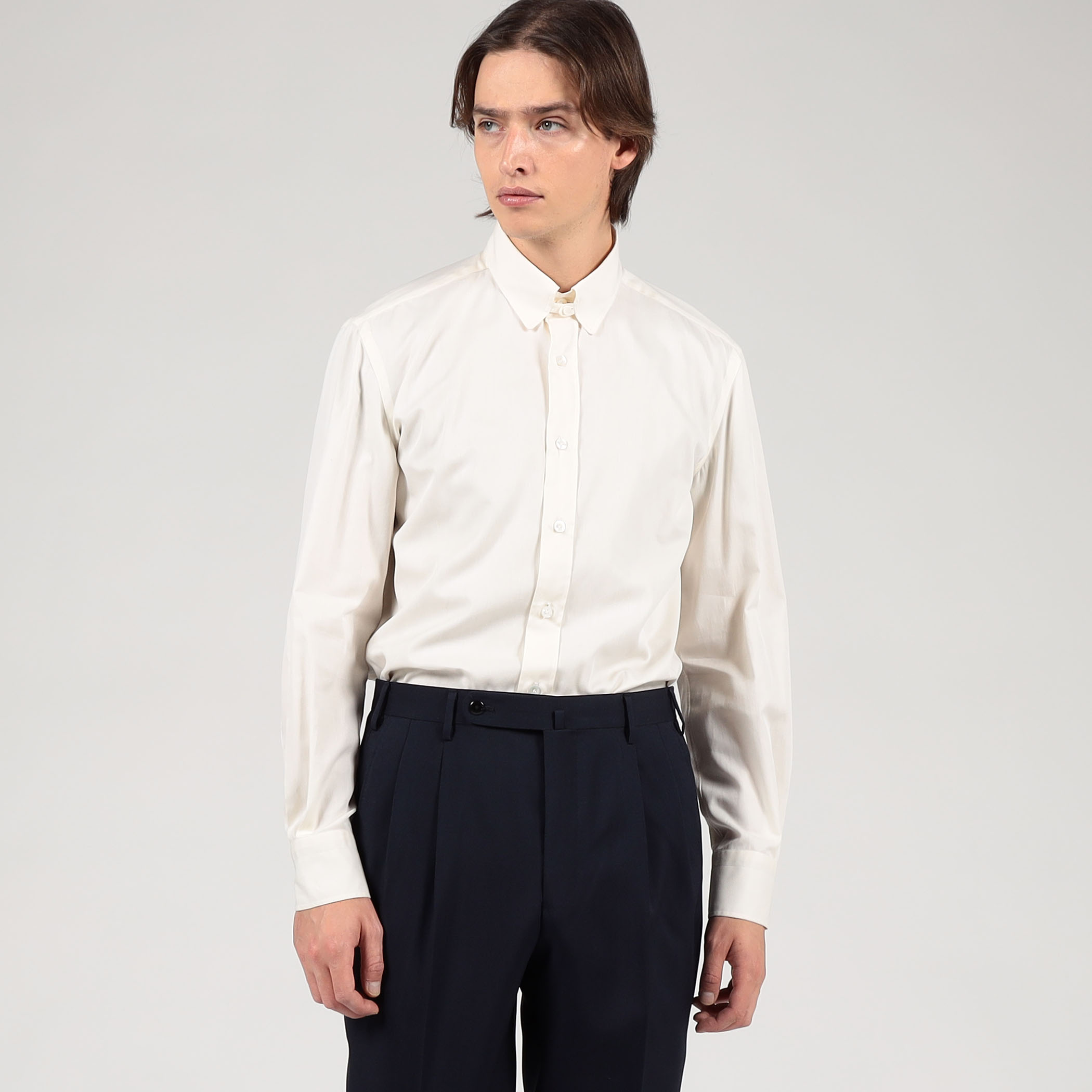 □TOMORROWLAND PILGRIM コットン タブカラーシャツ｜トゥモローランド