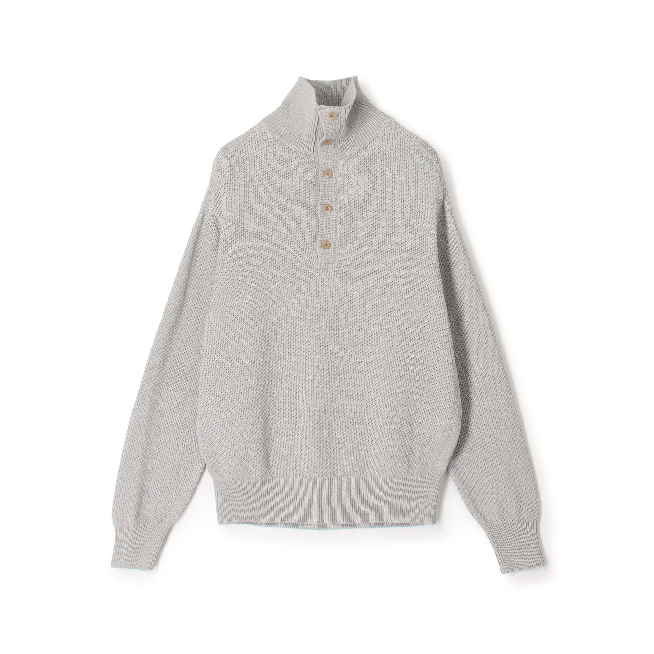 TOMORROWLAND tricot ギマコットンニット スタンドカラープルオーバー