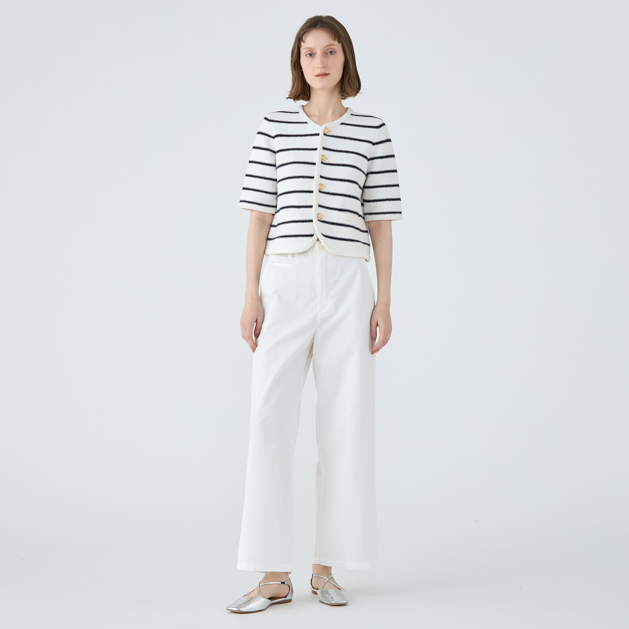 モスライクステッチ ハーフスリーブジャケット｜トゥモローランド 公式通販