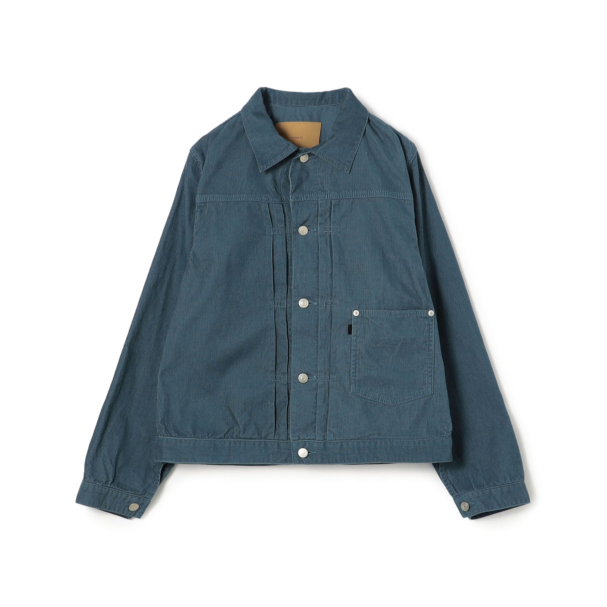 ライトコーデュロイ プリーテッドジャケット