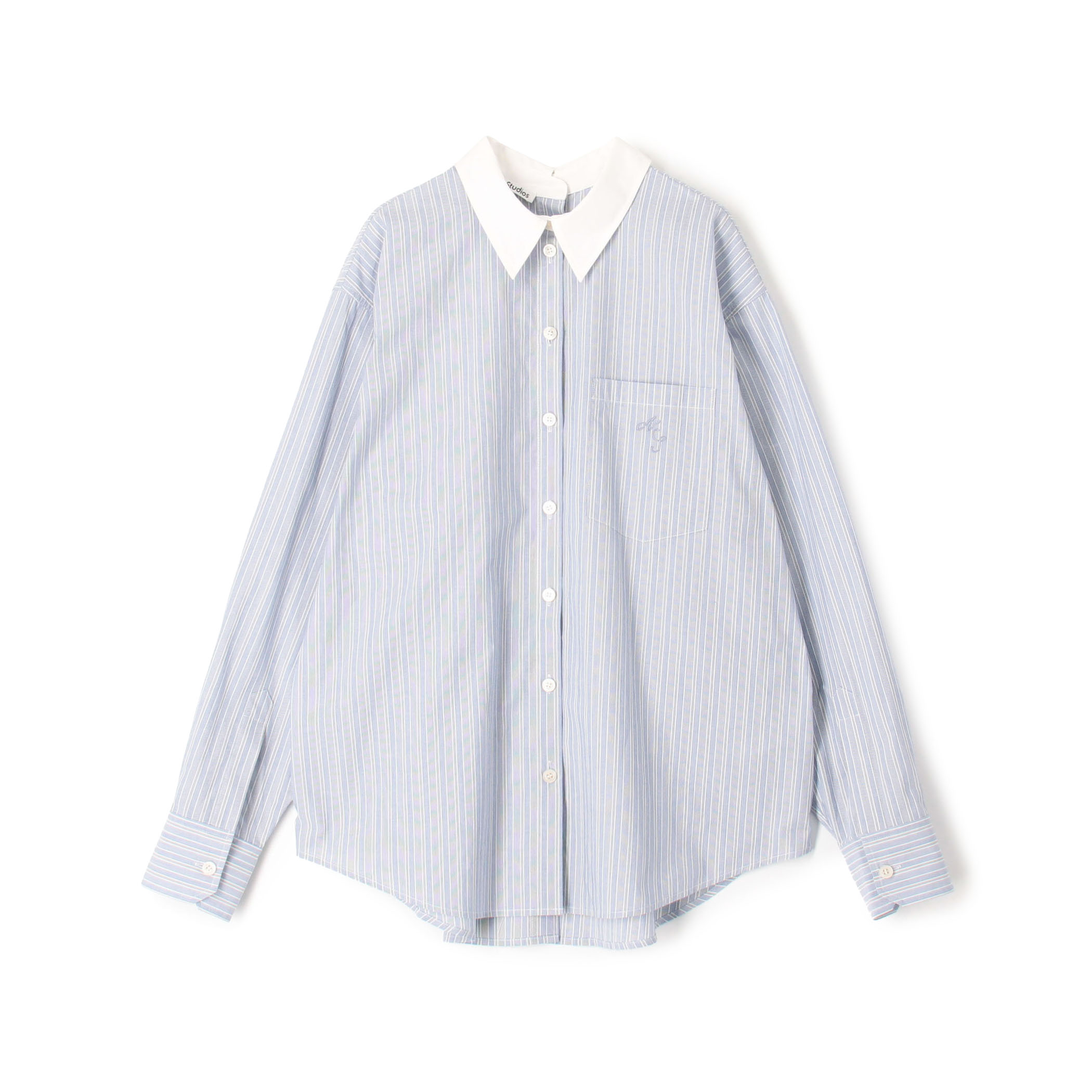 美品ACNE STUDIOS 春夏ストライプシャツワンピース32