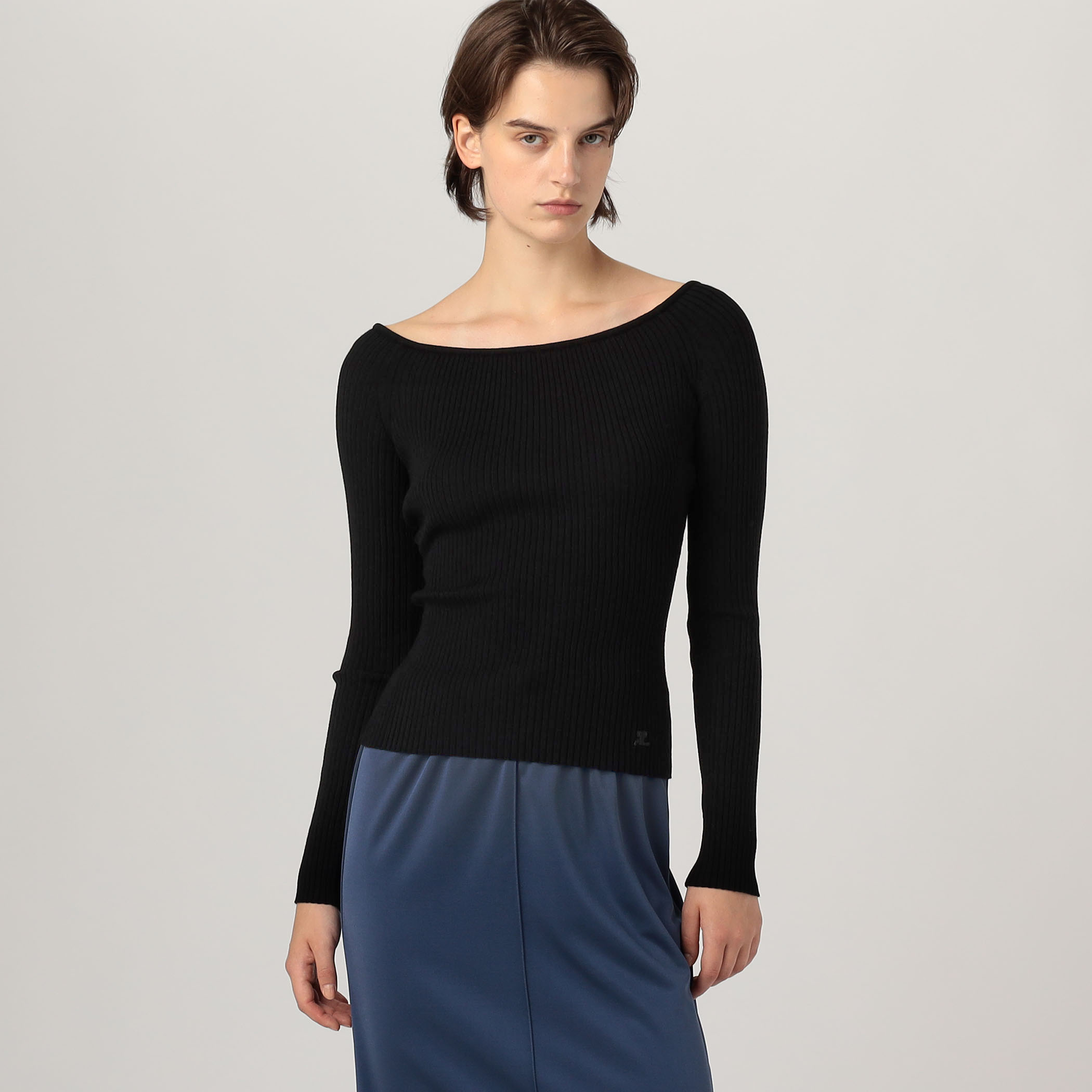 Courreges OFF SHOULDER RIB KNIT TOP｜トゥモローランド 公式通販