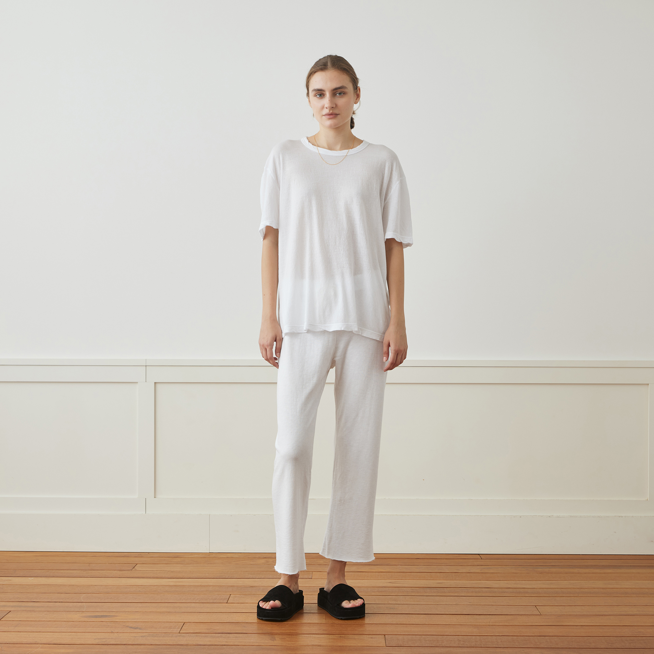 トゥモローランド ドローストリングスパンFOXBROTHERS&CO トゥモローランド ドローストリングスパンFOXBROTHERS&CO コットン