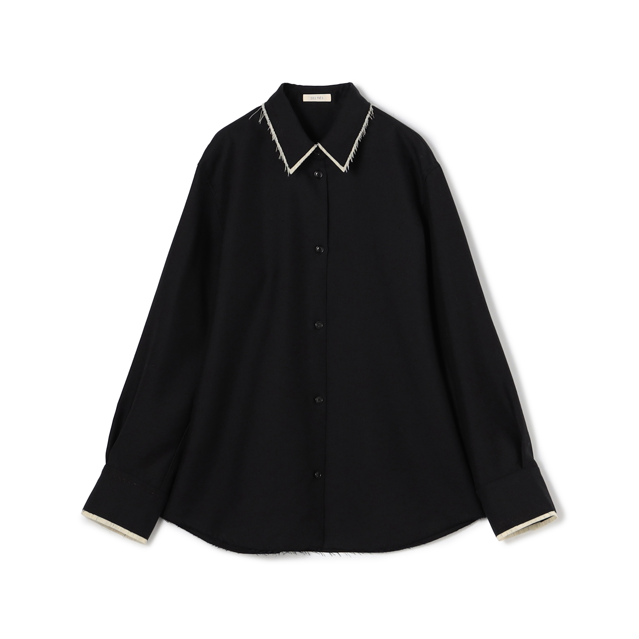 モヘヤリネン エンブロイダリーカッティングシャツ