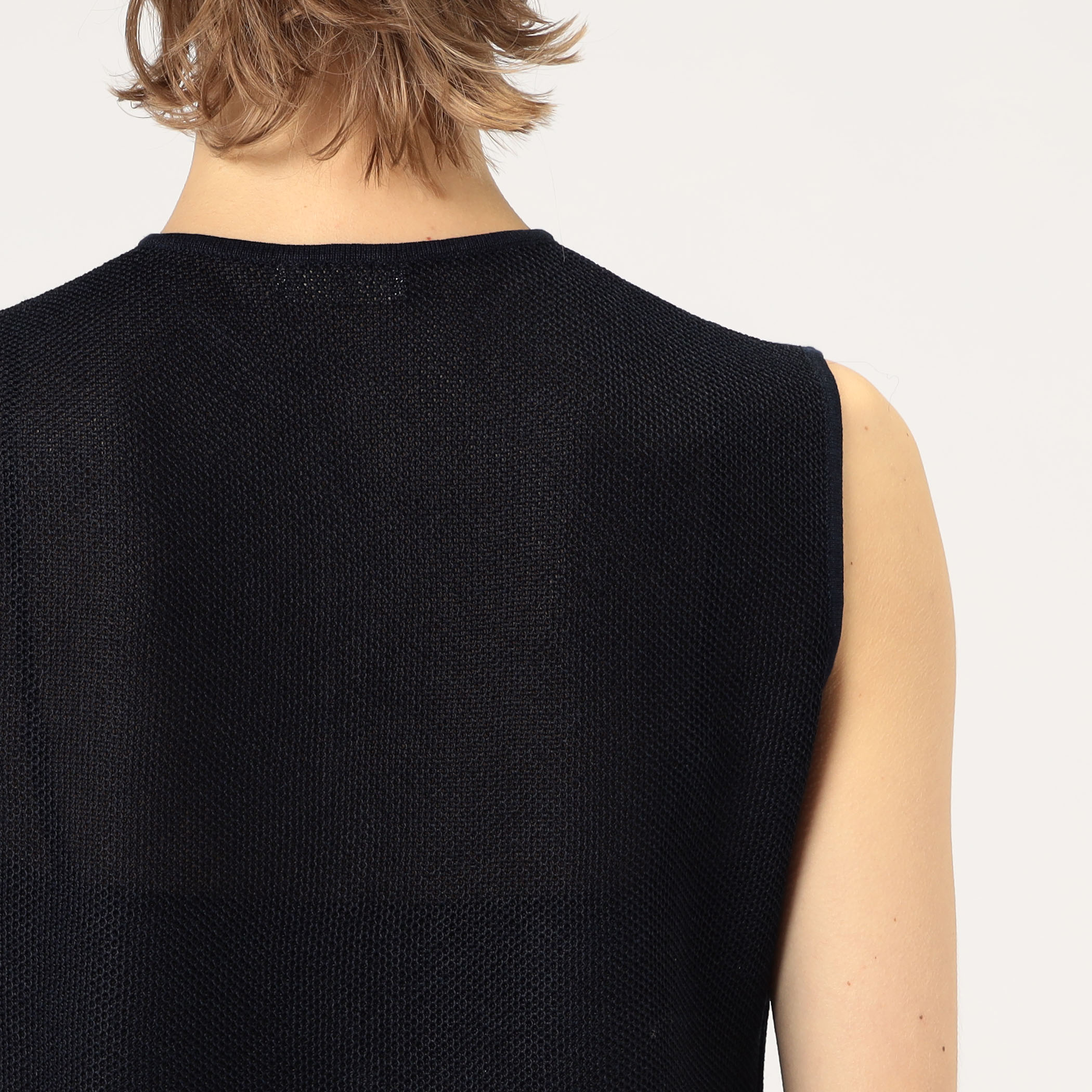 BALLSEY パールメッシュコンビ ペプラムプルオーバー 定価23100円 ベスト 25SS アイボリー レディース ボールジー【中古】6-0408M∞ Ballsey - BALLSEY パールメッシュコンビ ペプラムプルオーバー 定価