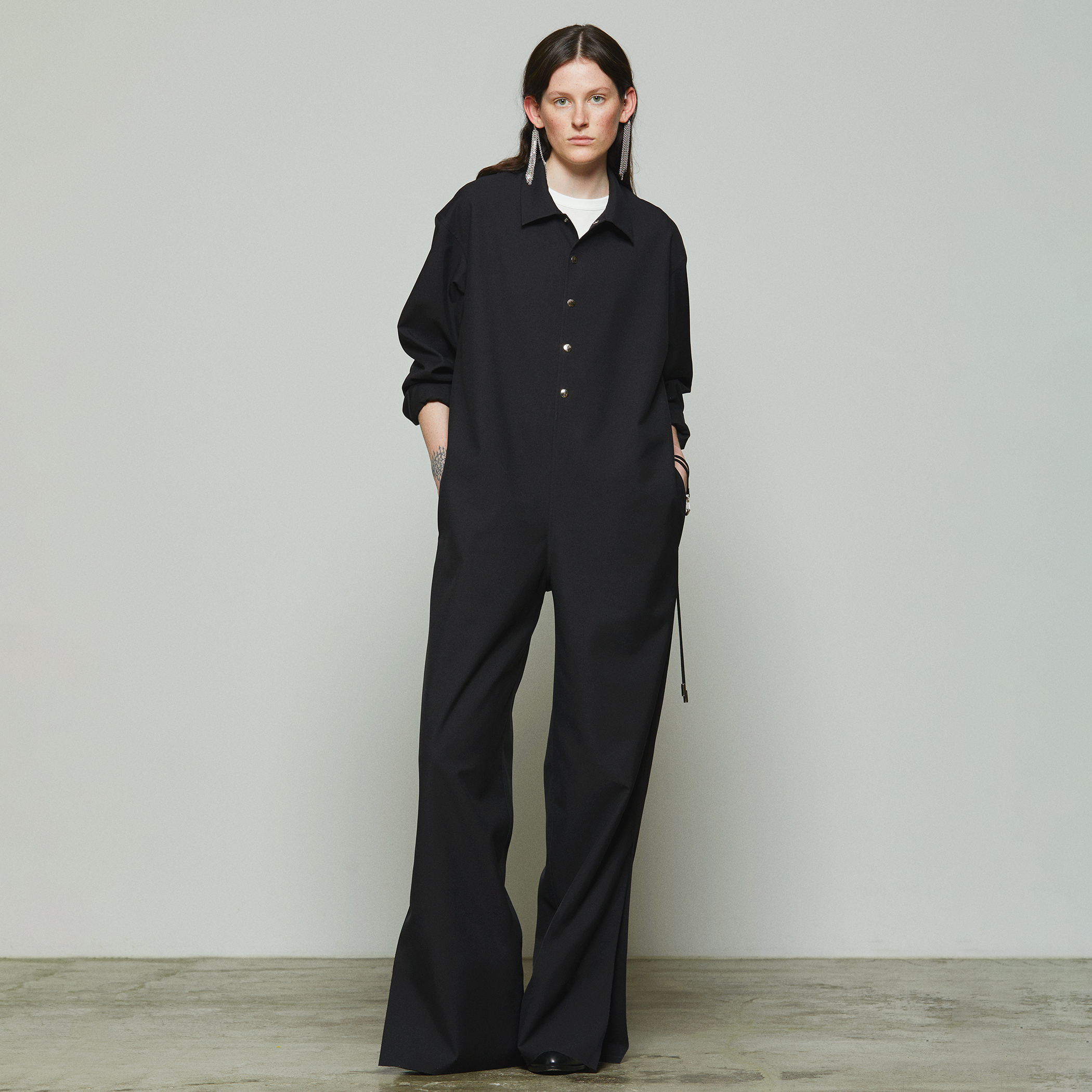 THE RERACS★Edition別注サロペット ブラック サイズ36 Edition×THE RERACS Collaboration Label ALL IN ONE