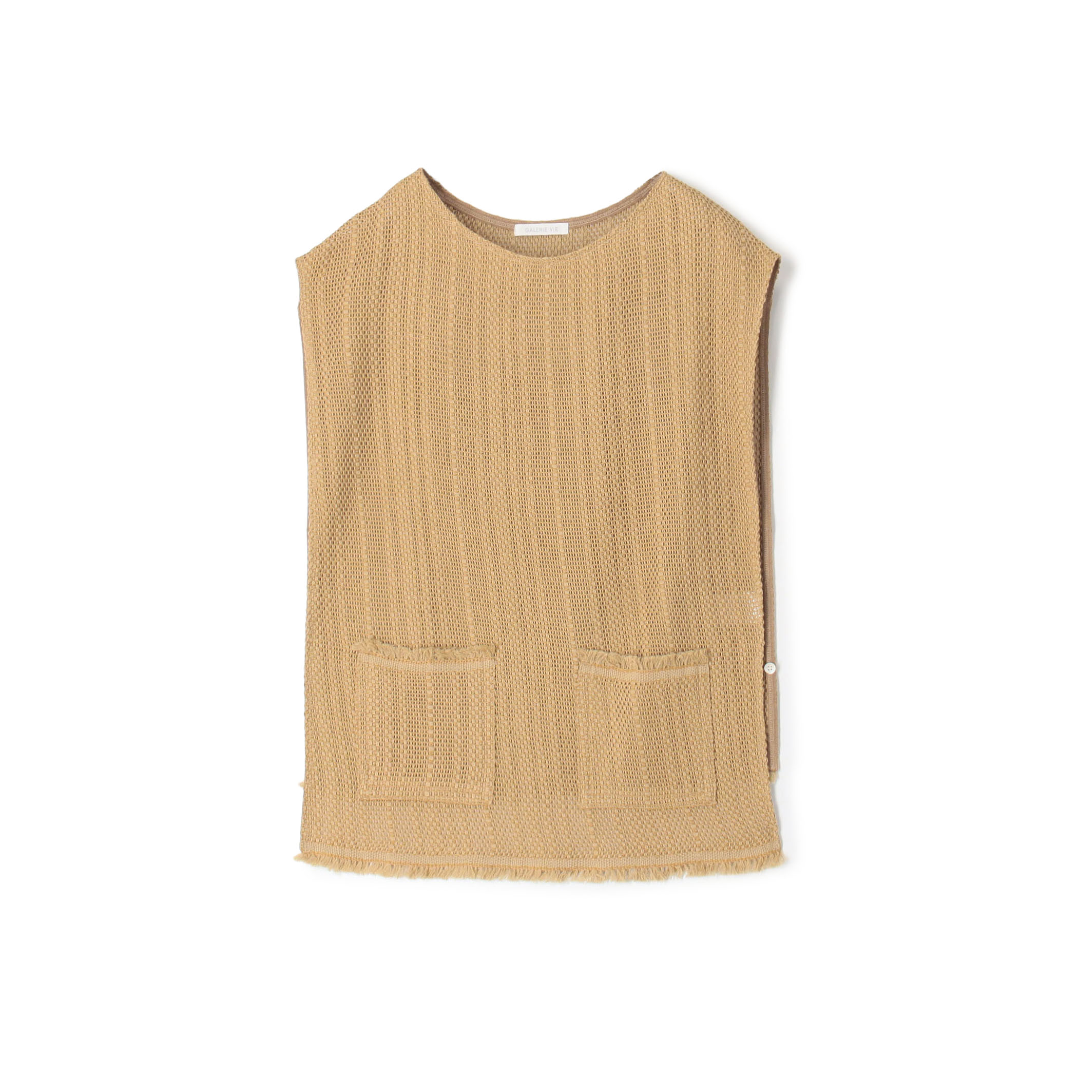 ラッセルコットン フロントポケットベスト