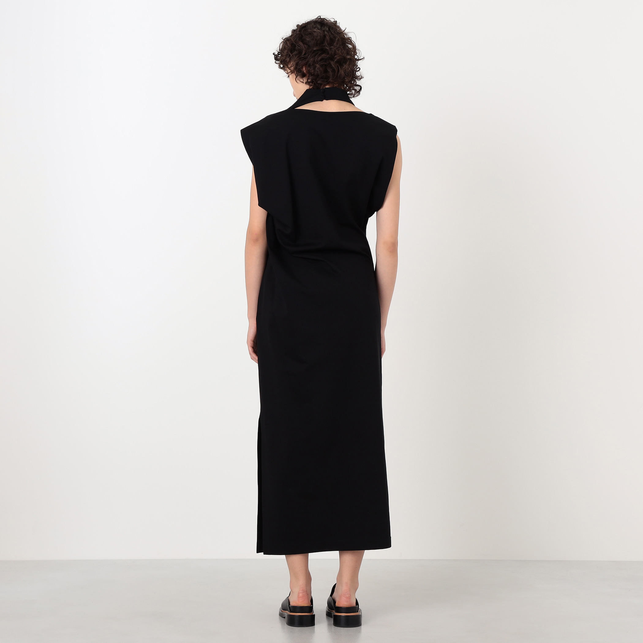 Mame Kurogouchi Cotton Jersey Asymmetric Dress アシンメトリー