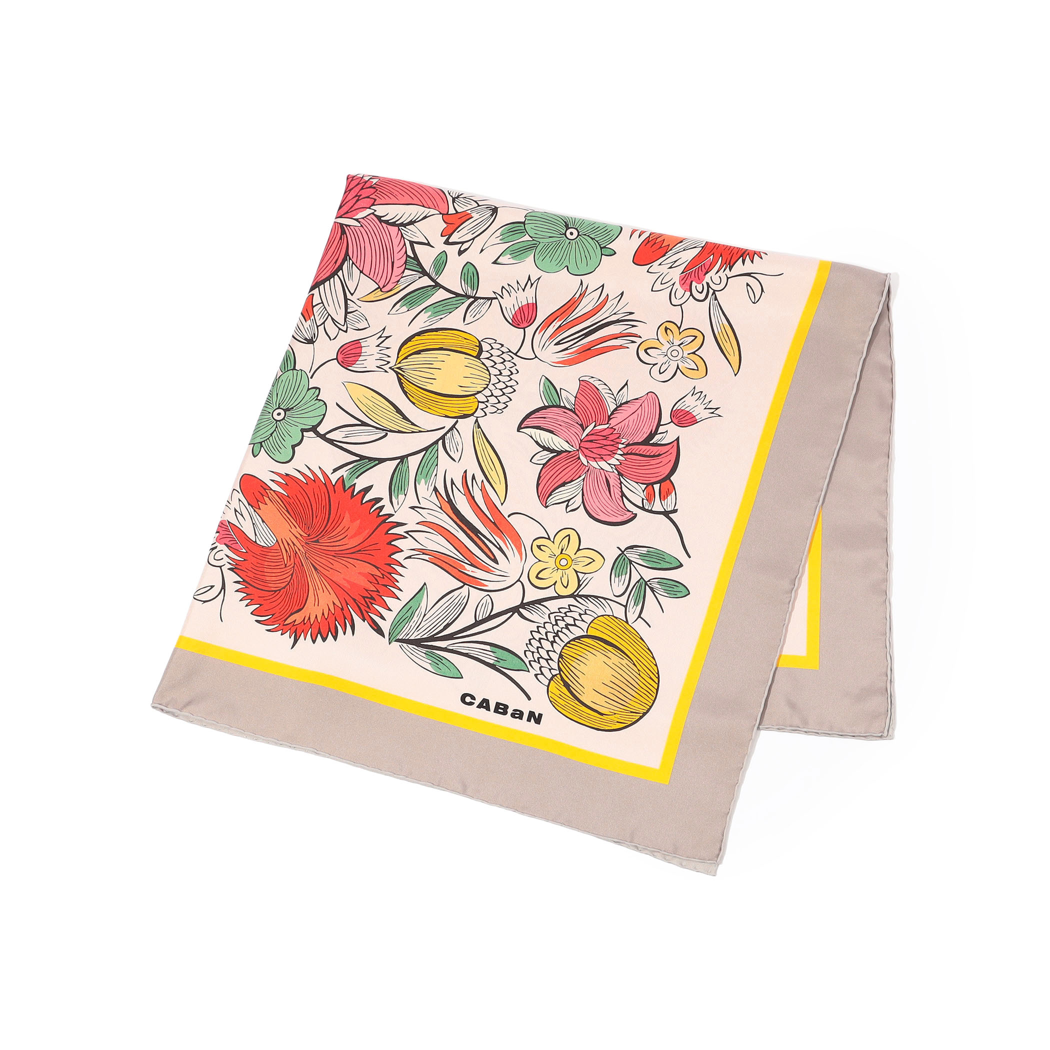 Botanical Garden シルクプリントスカーフ