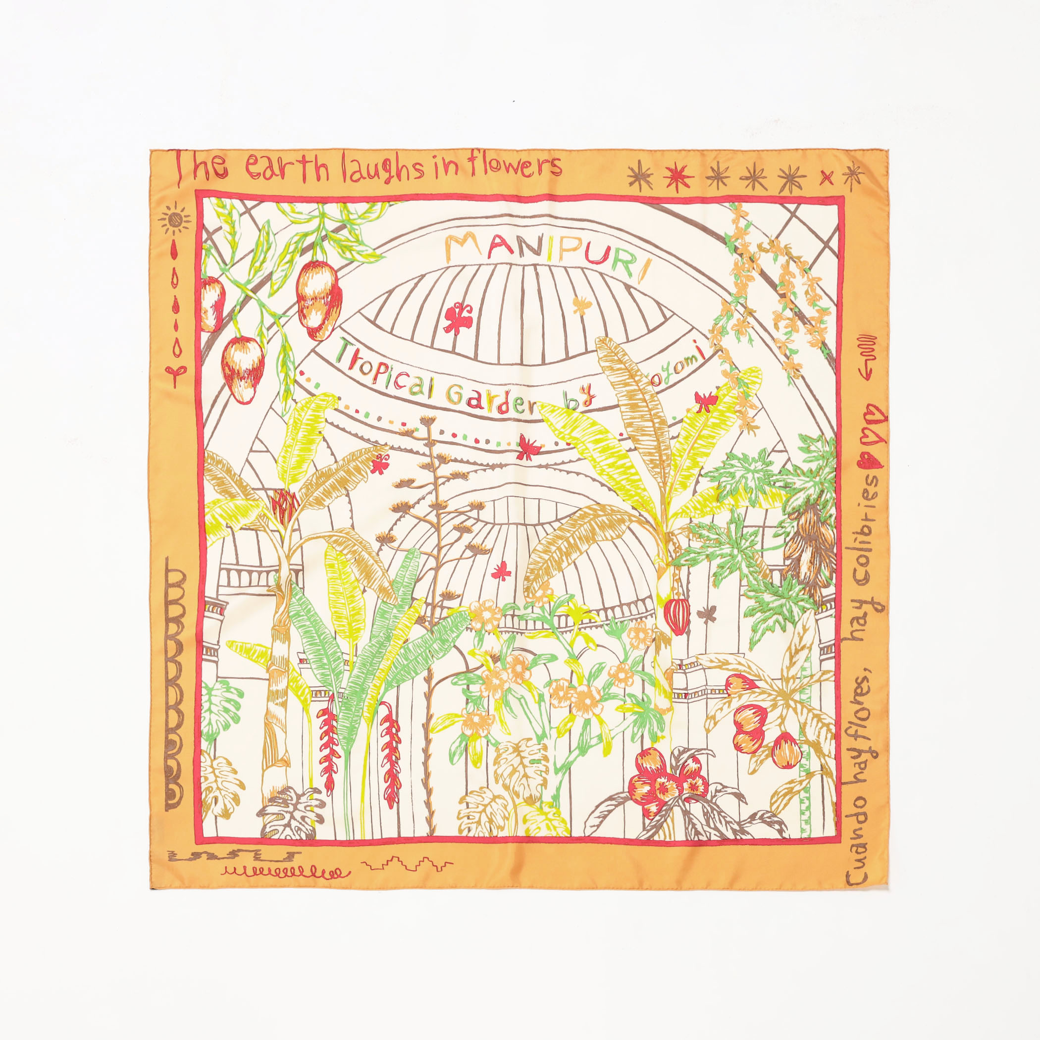 manipuri GARDEN シルクスカーフ｜トゥモローランド 公式サイト