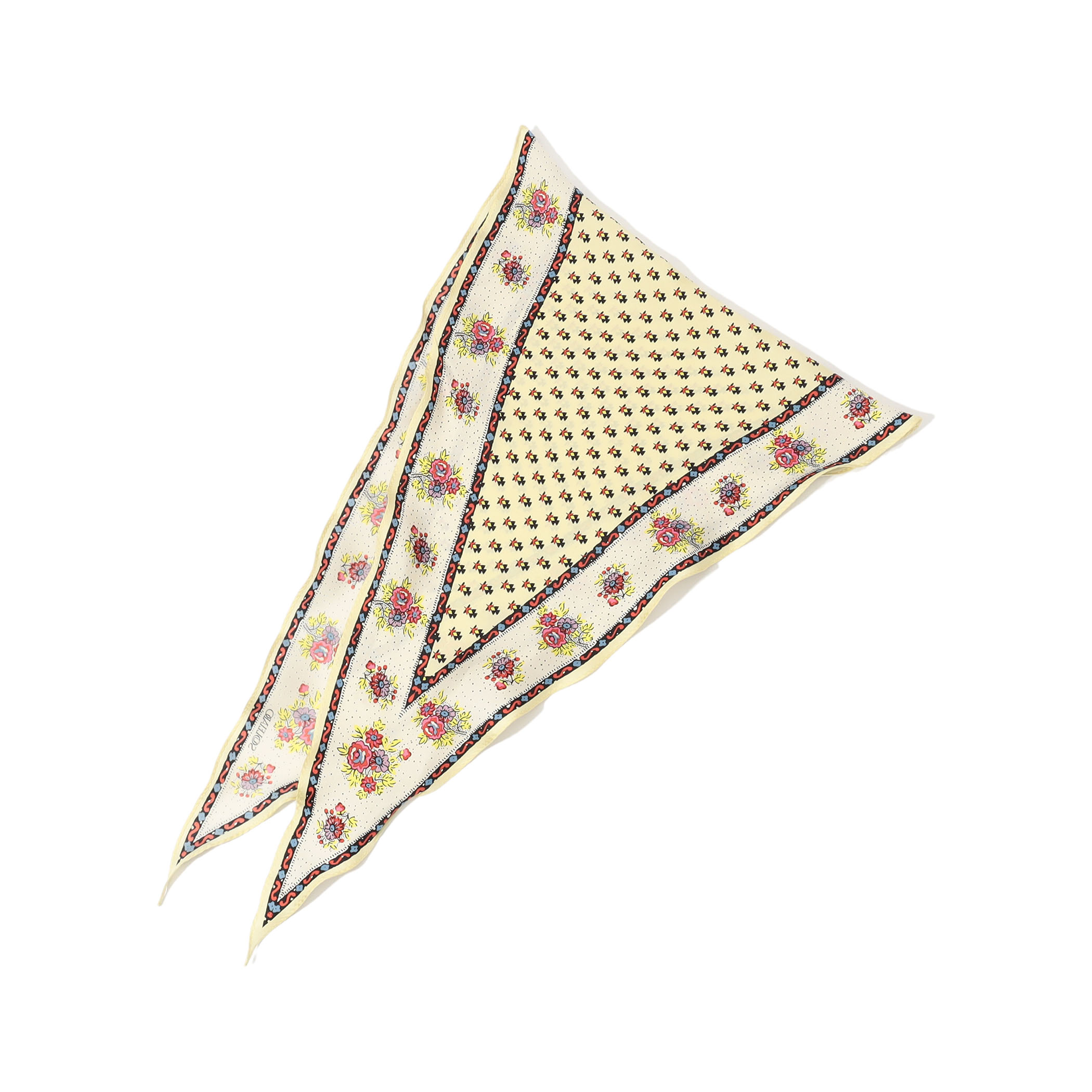 SOULEIAO シルクプリント スカーフ