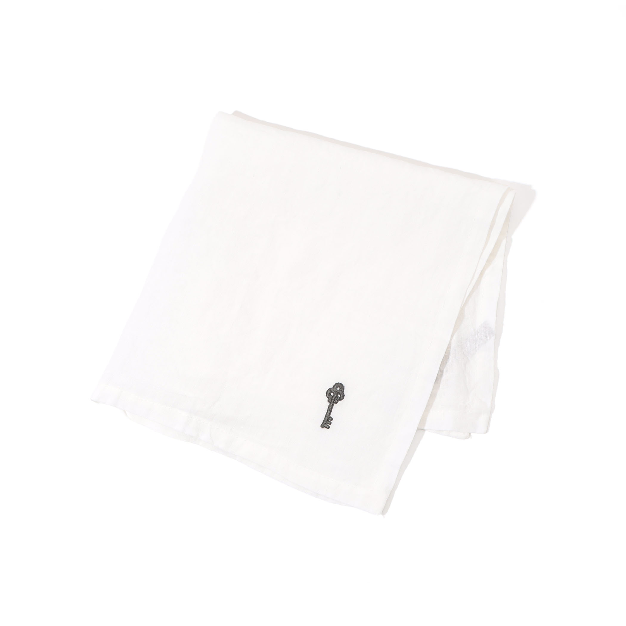 エンブロイダリー プレーンリネン ナプキン（45cm X 45cm）